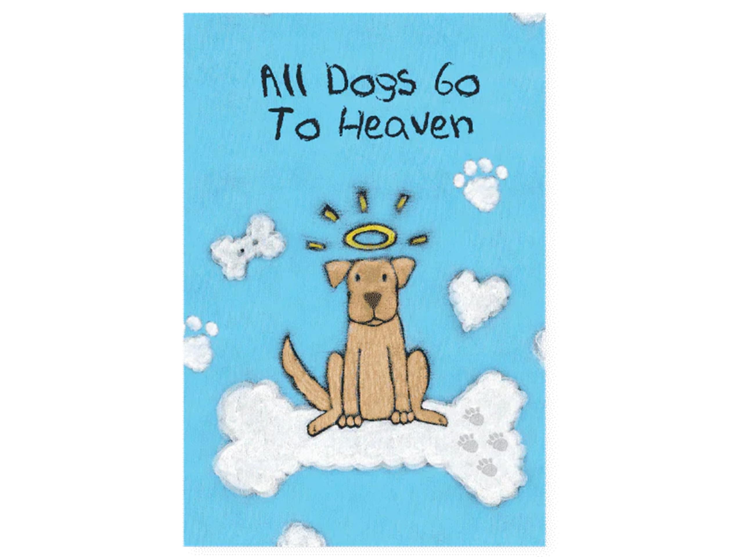 Dog Speak Sympathy Booklet - ''All Dogs Go To Heaven'' - 14-Page Pet Loss Remembrance Gift To Express Grief & Support, 4.75'' X 