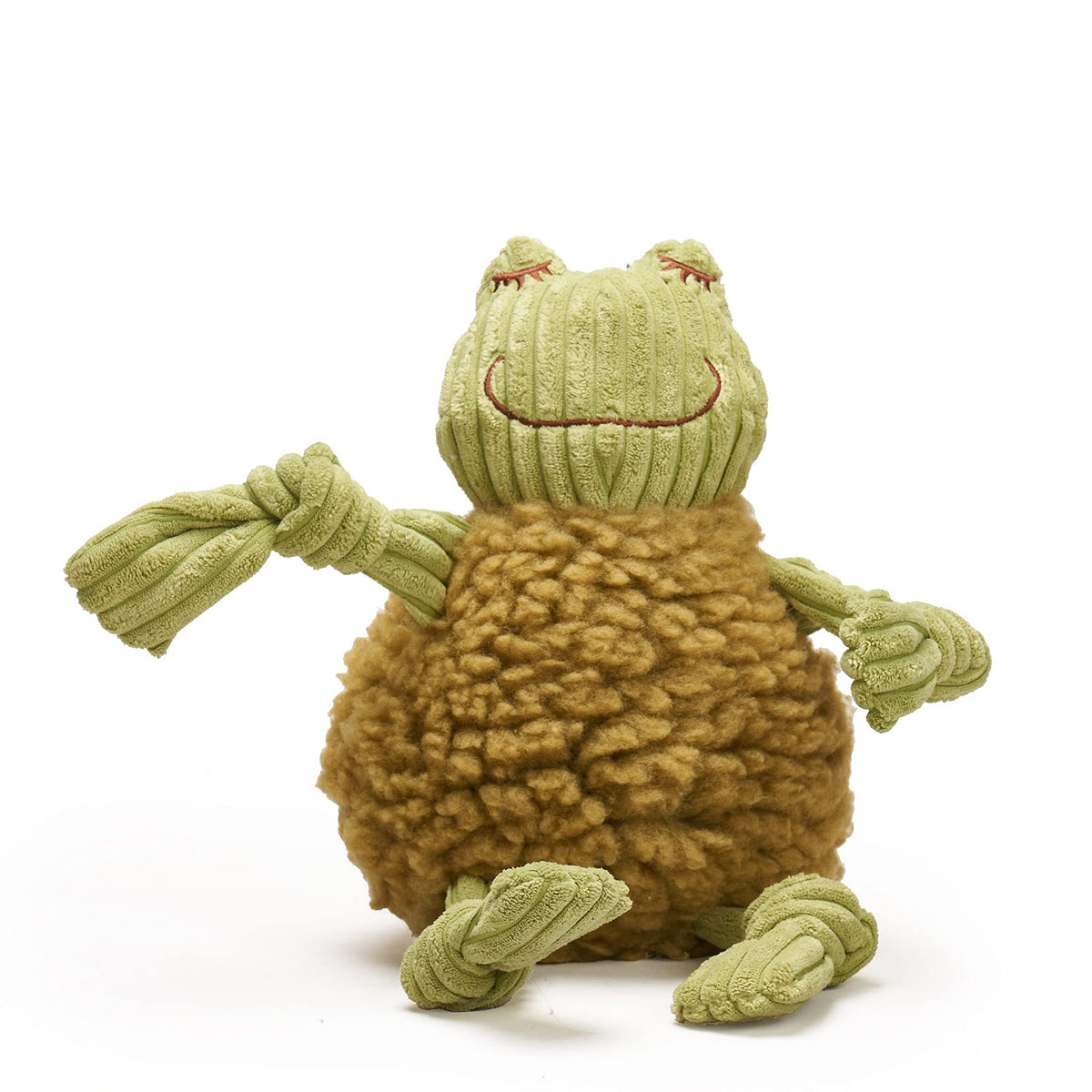 Hugglehounds Fleece Dog Toys For Large Dogs & Aggressive Chewers - Squeaky Plush Dog Toy - Soft Yet Extra Durable Stuffed Pet Toy - Puppy Toys For All Breeds | Flufferknottie, Large Fiona The Frog