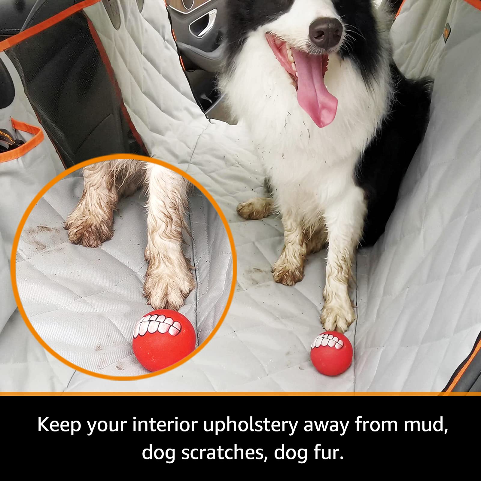 Ibuddy Dog Seat Cover For Tesla Model 3 Waterproof Car Seat Protector With Mesh Window Dog Car Hammock Against Dirt And Fur Anti