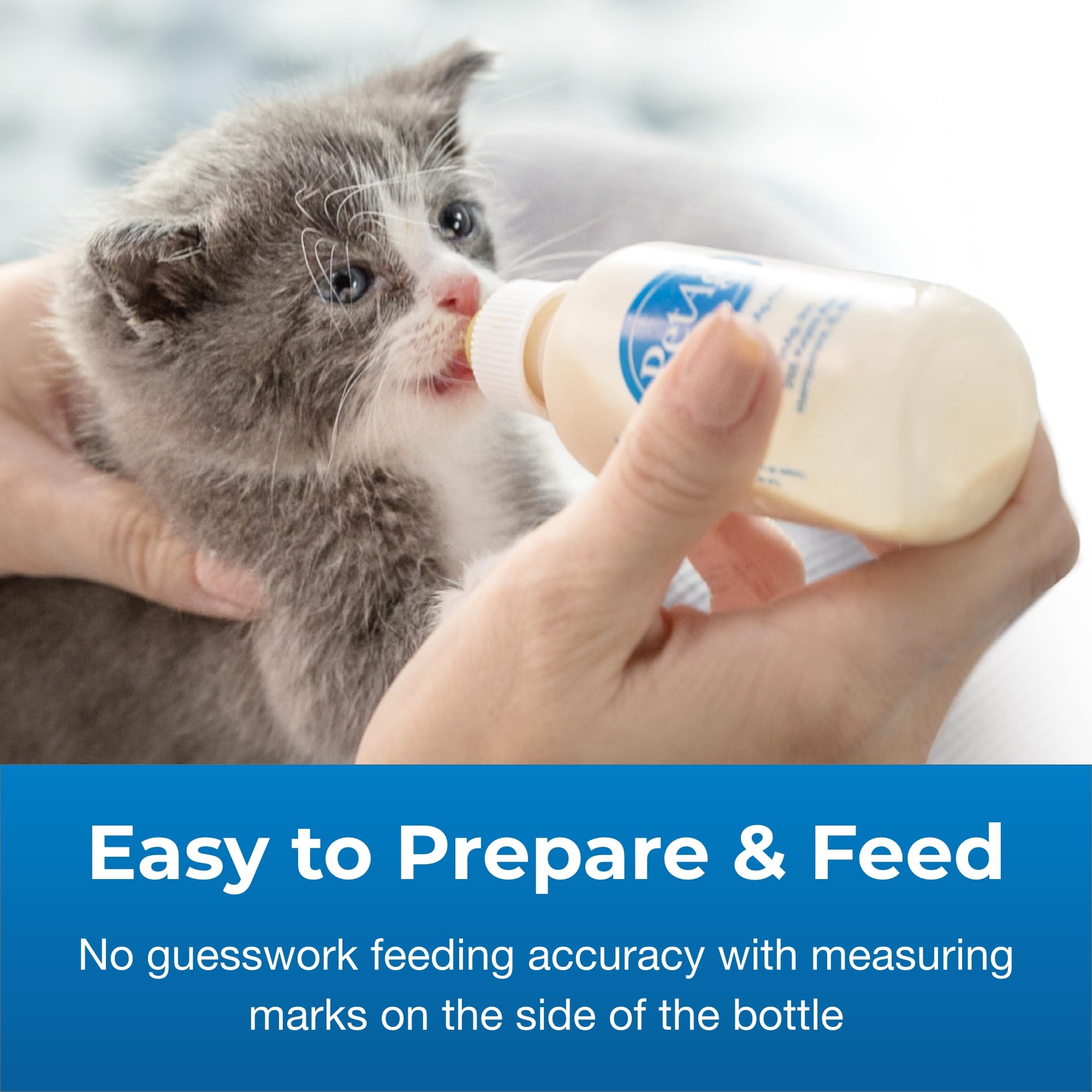 Pet-Ag Nursing Kit - 2 oz - Promotes the Natural Feeding of Liquids to Baby Animals - Each Kit Includes 2 oz. Bottle with Cap, 5