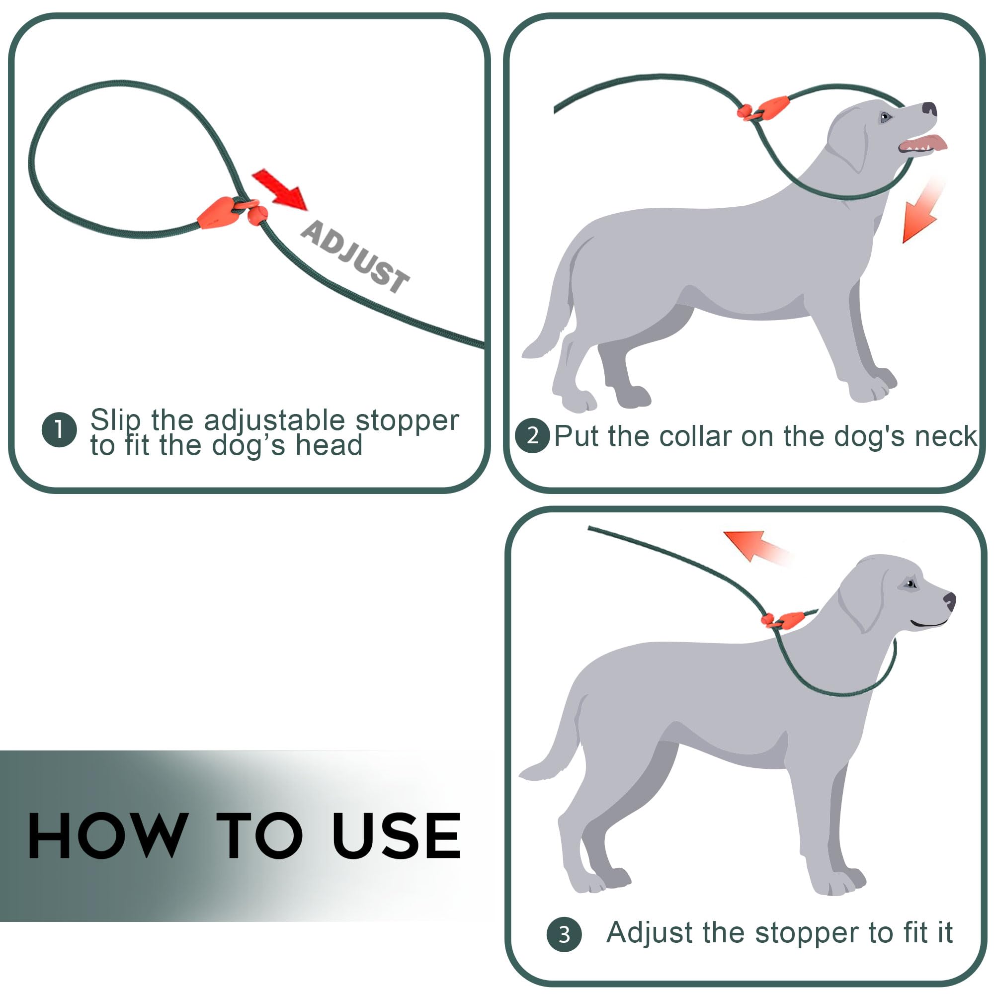 Slip Lead For Dogs Dog Leash Dog Leash For Small Medium Dogs Puppy Leash 6Ft 6 Colors Strong Nylon Dog Training Leash No Pull Ro