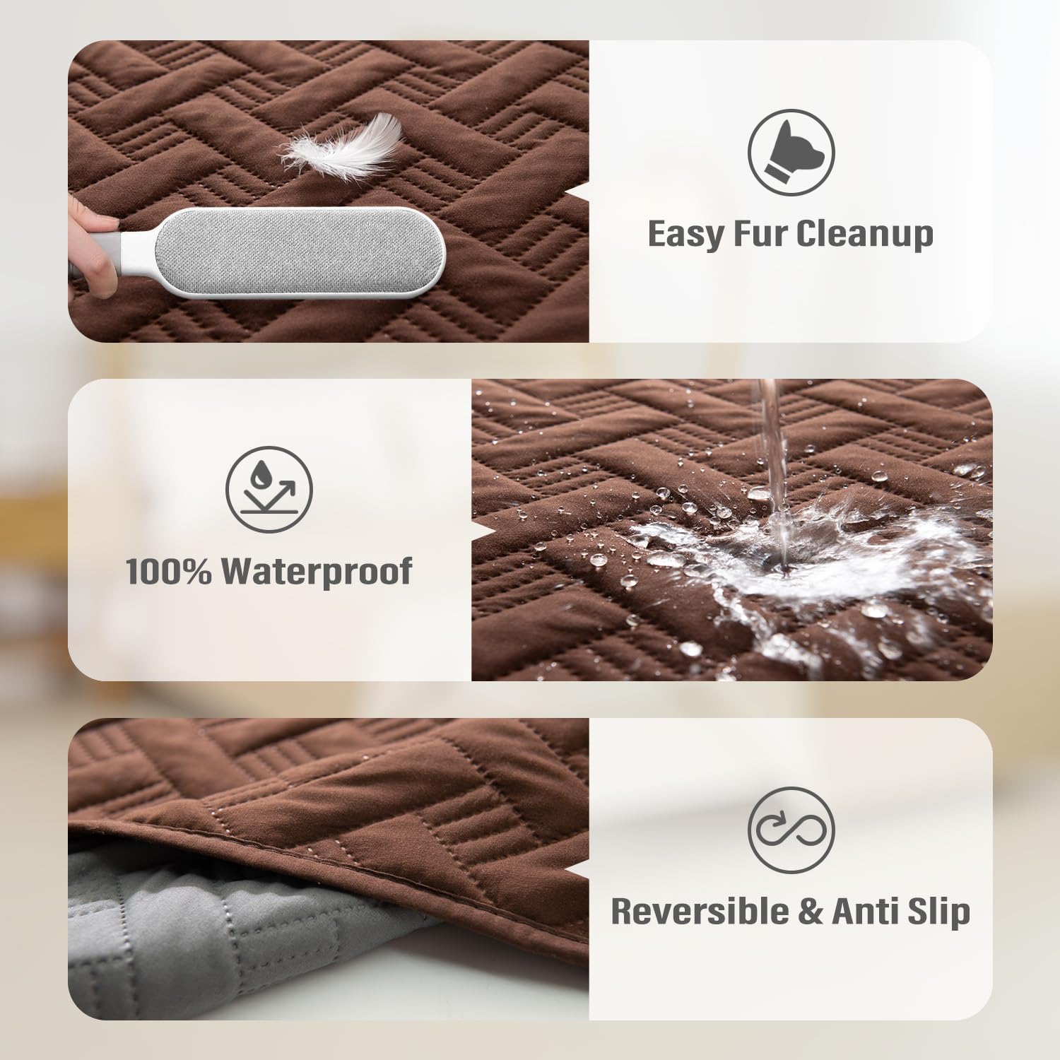 Boctopug Dog Bed Cover For Pets Blankets Rug Pads For Couch Protection Waterproof Bed Covers Dog Blanket Furniture Protector Reu