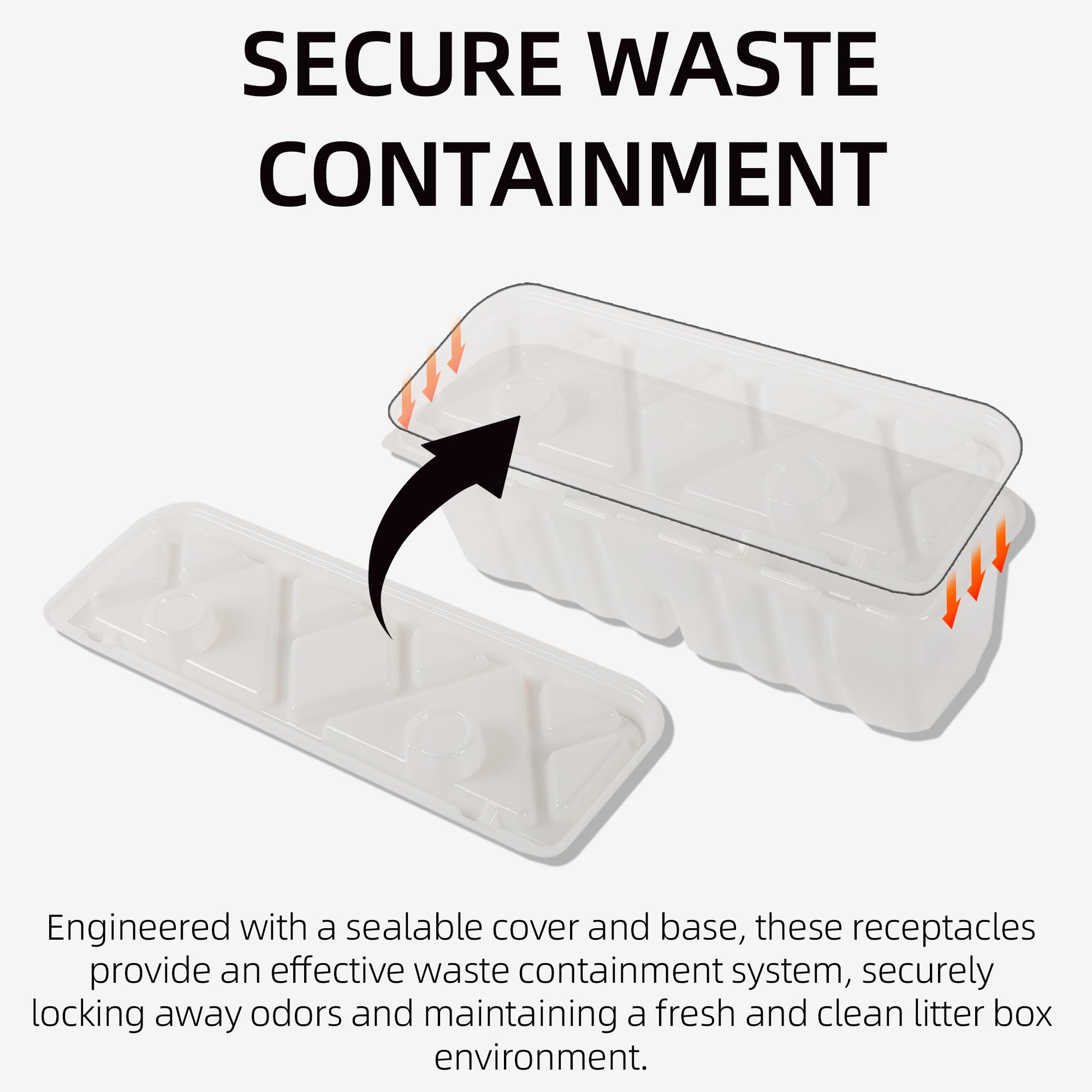 Vikos Products 20-Pack Litter Box Waste Receptacles Compatible With Littermaid 1St/2Nd Edition Automatic Cat Litter Box, Disposa