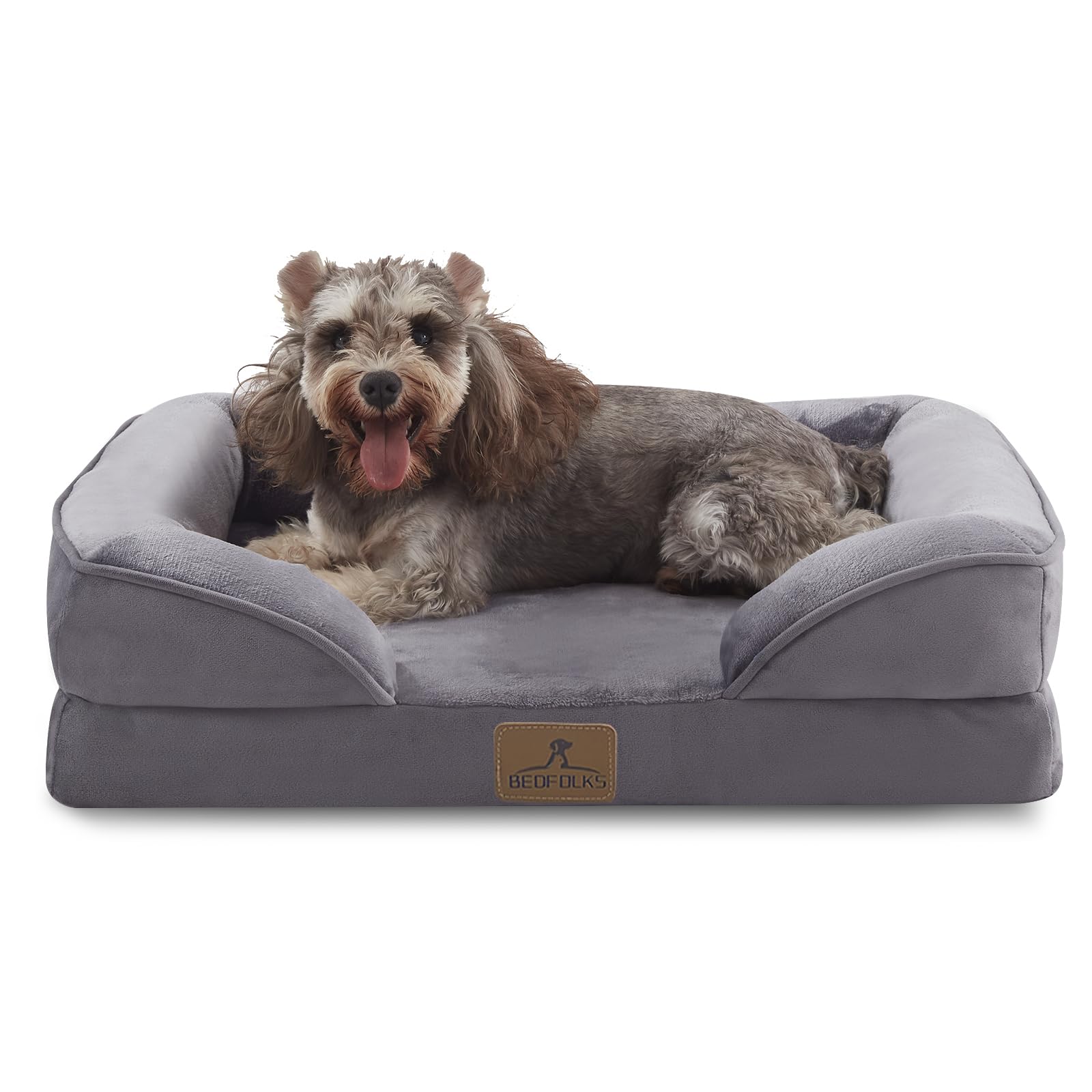 Bedfolks Orthopedic Dog Bed Extra Small, Waterproof Dog Sofa Bed For Small Dogs & Cats, Egg Foam Pet Couch Bed With Removable Wa