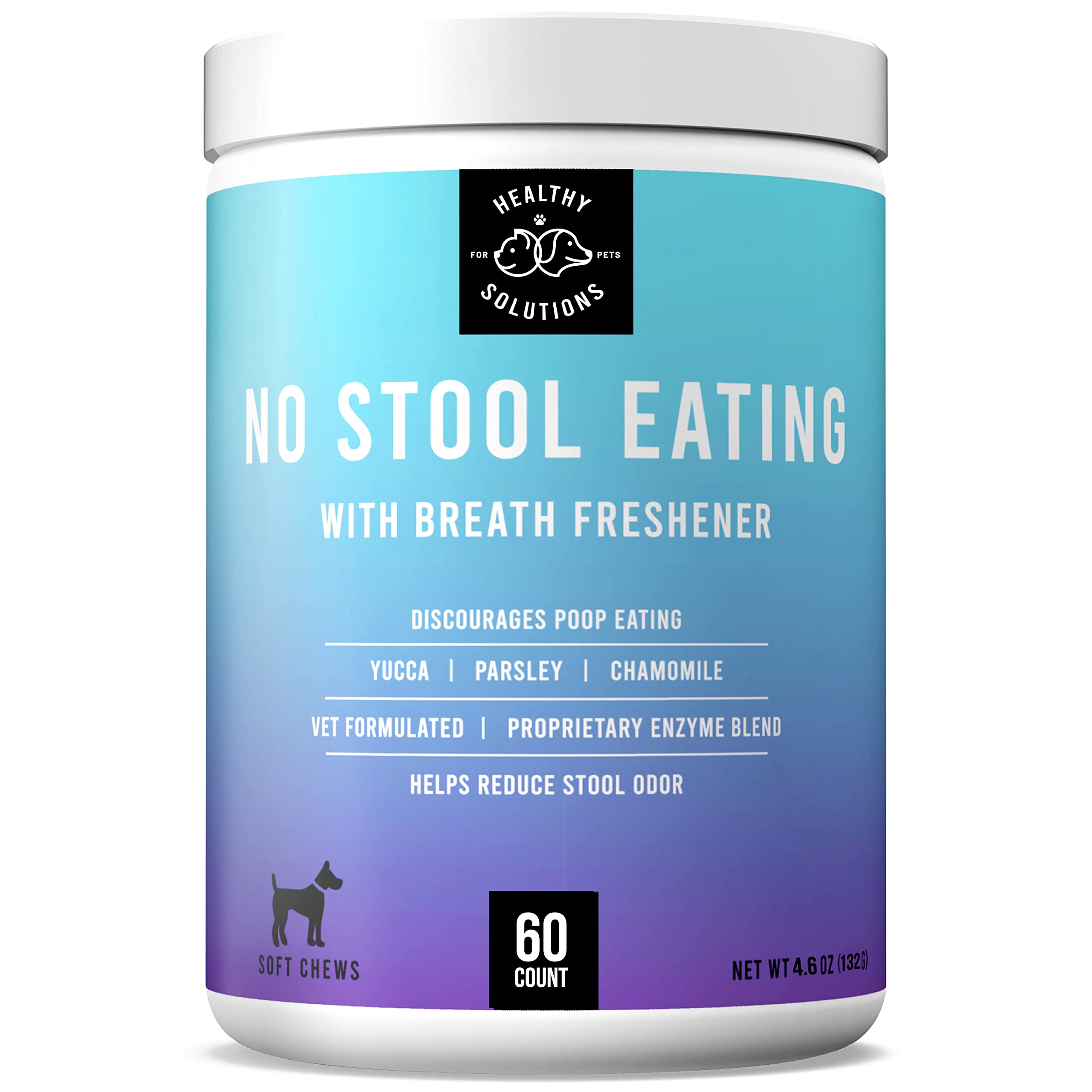 Deterrent for Dogs Eating Poop - Coprophagia No Poo Chews Prevent Dog from Eating Stool - Chew Enhanced with Breath Freshener, E