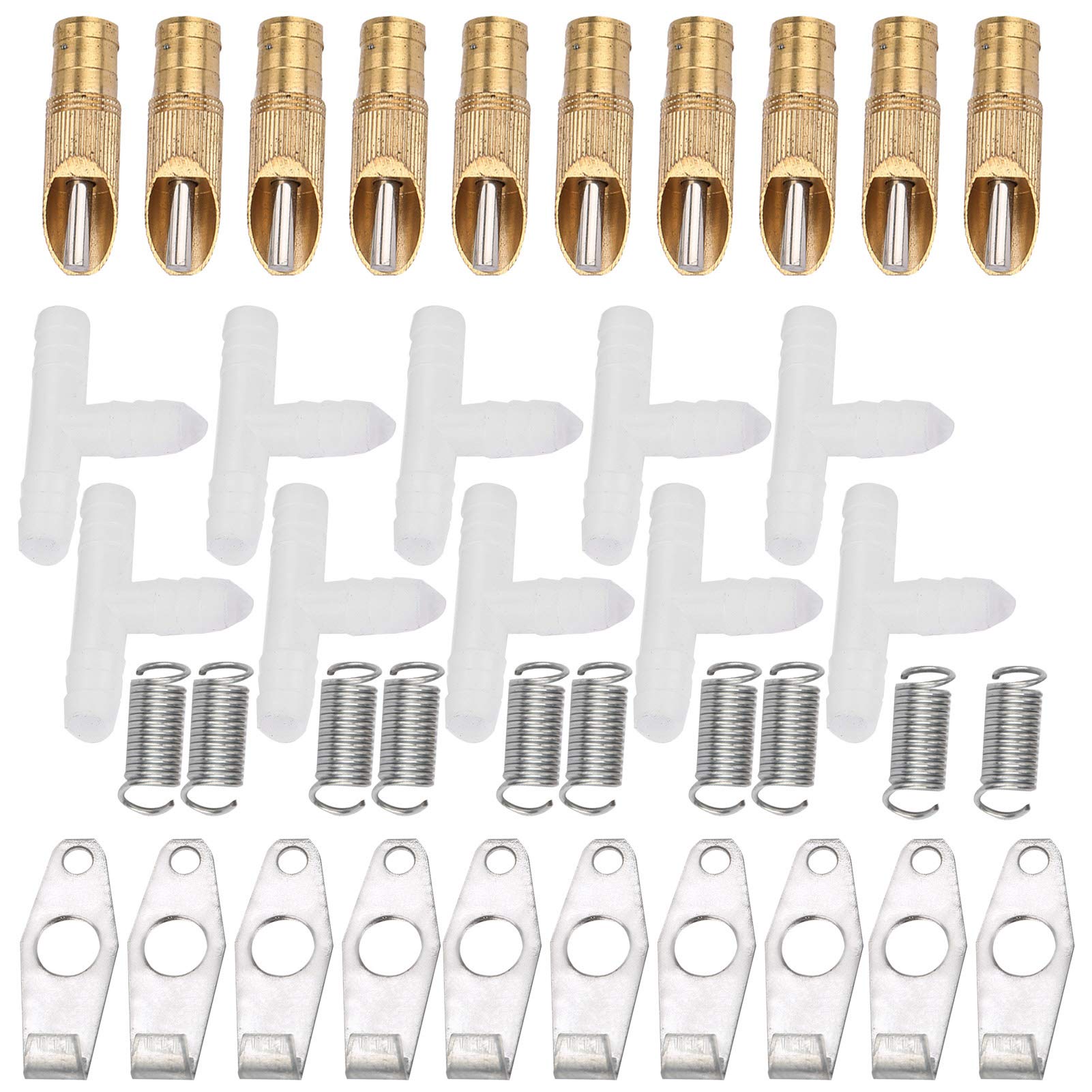 10Pcs Automatic Rabbit Water Feeder, Stainless Steel Nipple Waterer For Rabbit Bunny(#1)