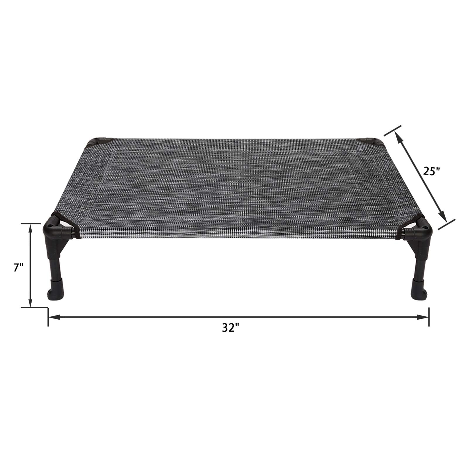 Veehoo Cooling Elevated Dog Bed, Portable Raised Pet Cot With Washable & Breathable Mesh, No-Slip Feet Durable Dog Cots Bed For Indoor & Outdoor Use, Medium, Cwc1803-M