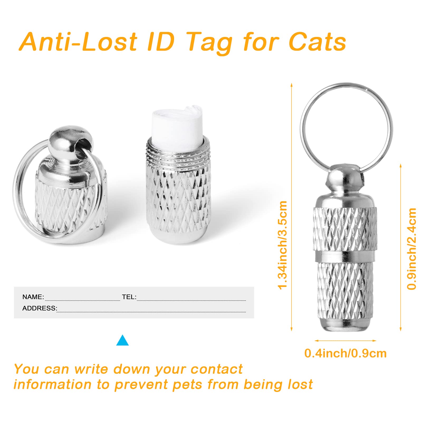 Extodry 14 Pack Breakaway Cat Collars With Bells,Reflective Safety Kitten Collar,Ideal For Girl Cats Boy Cats,With Name Tag,Adju