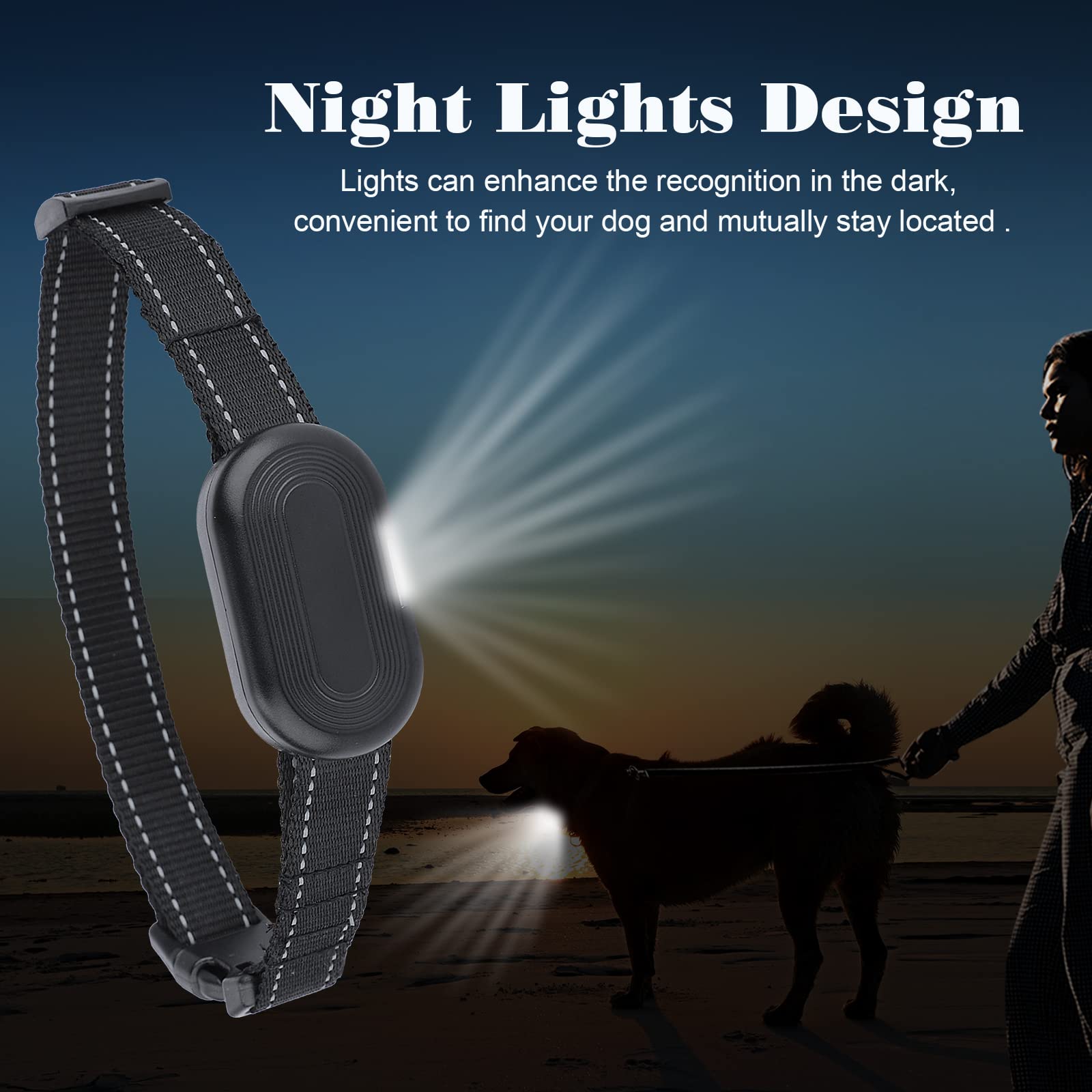 USCAMEL Dog Training Shock Collar with Remote 984 FT, 3 Modes-Shock,Vibration, Beep, Rechargeable Waterproof Electric Correction