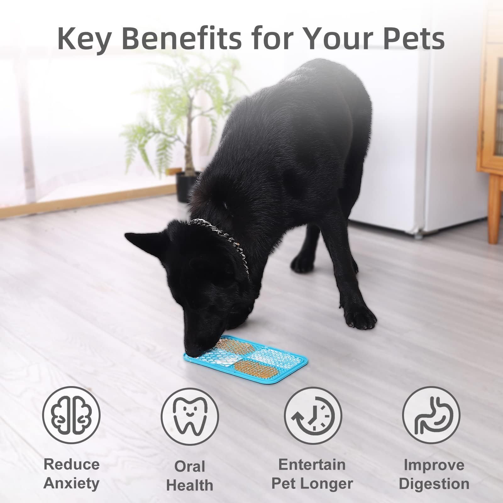 Mateeylife 2Pcs Large Lick Mat For Dogs And Cats With Suction Cups, Dog Lick Mat For Anxiety Relief, Dog Enrichment Toys For Bor