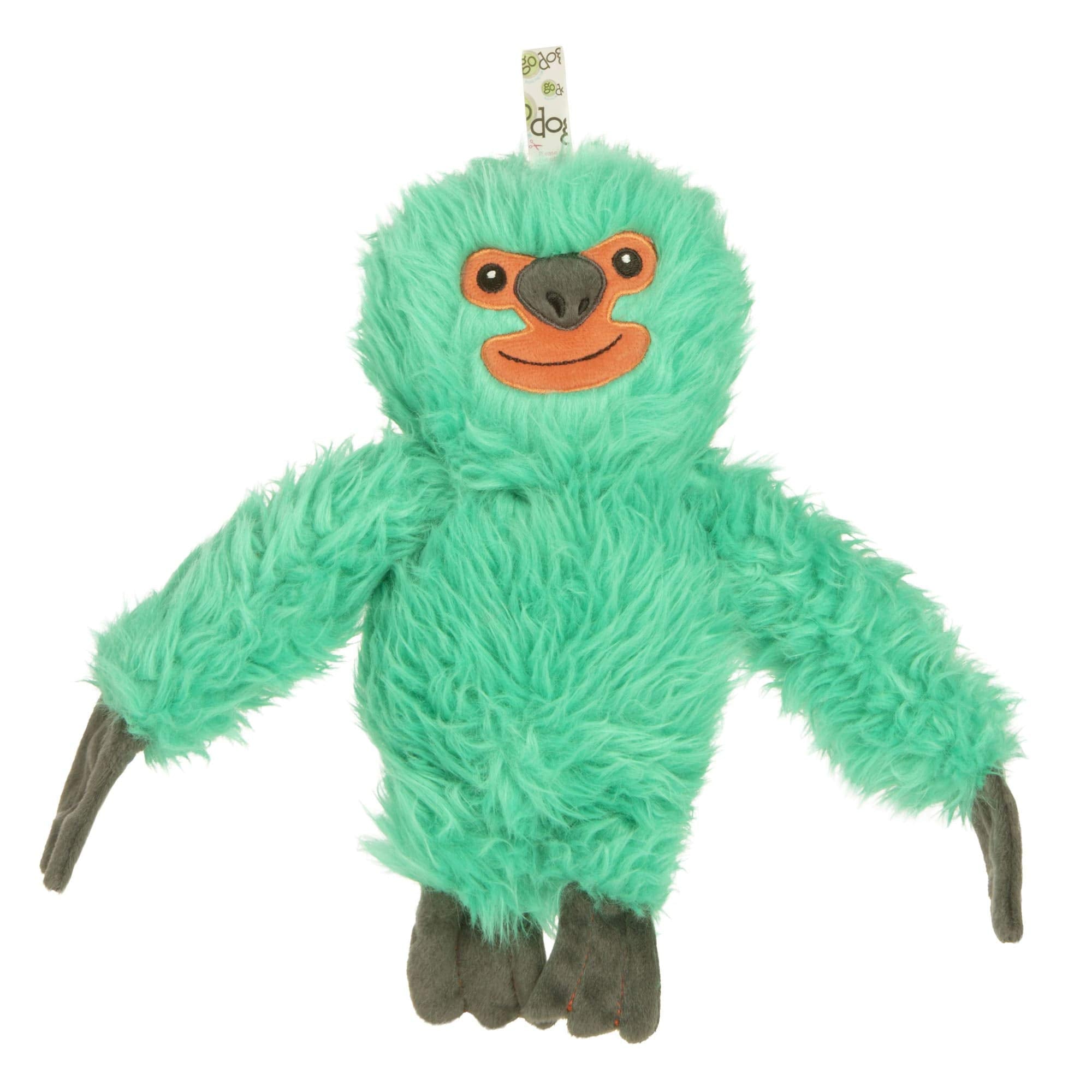 Godog Plush Dog Toy Teal, One Size