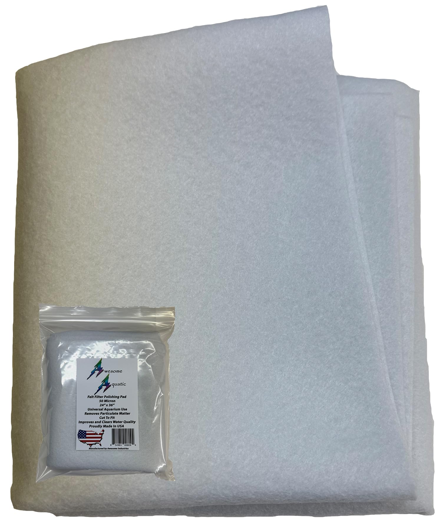 Awesome Aquatic Micron Polishing Felt Filter Pad (50 Micron 24 X 36)