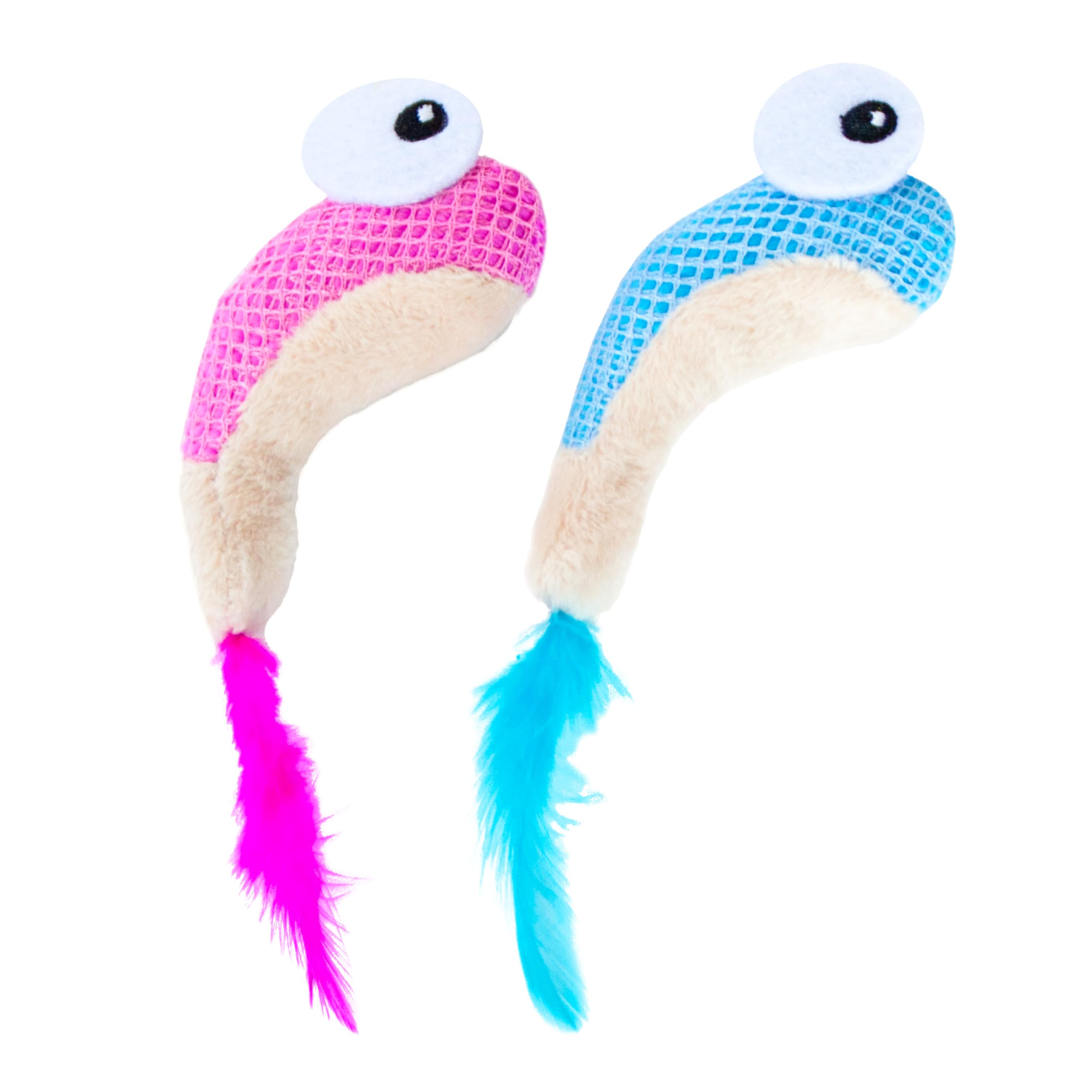 Catstages Dental Shrimpies Catnip Cat Chew Toy - 2 Pack