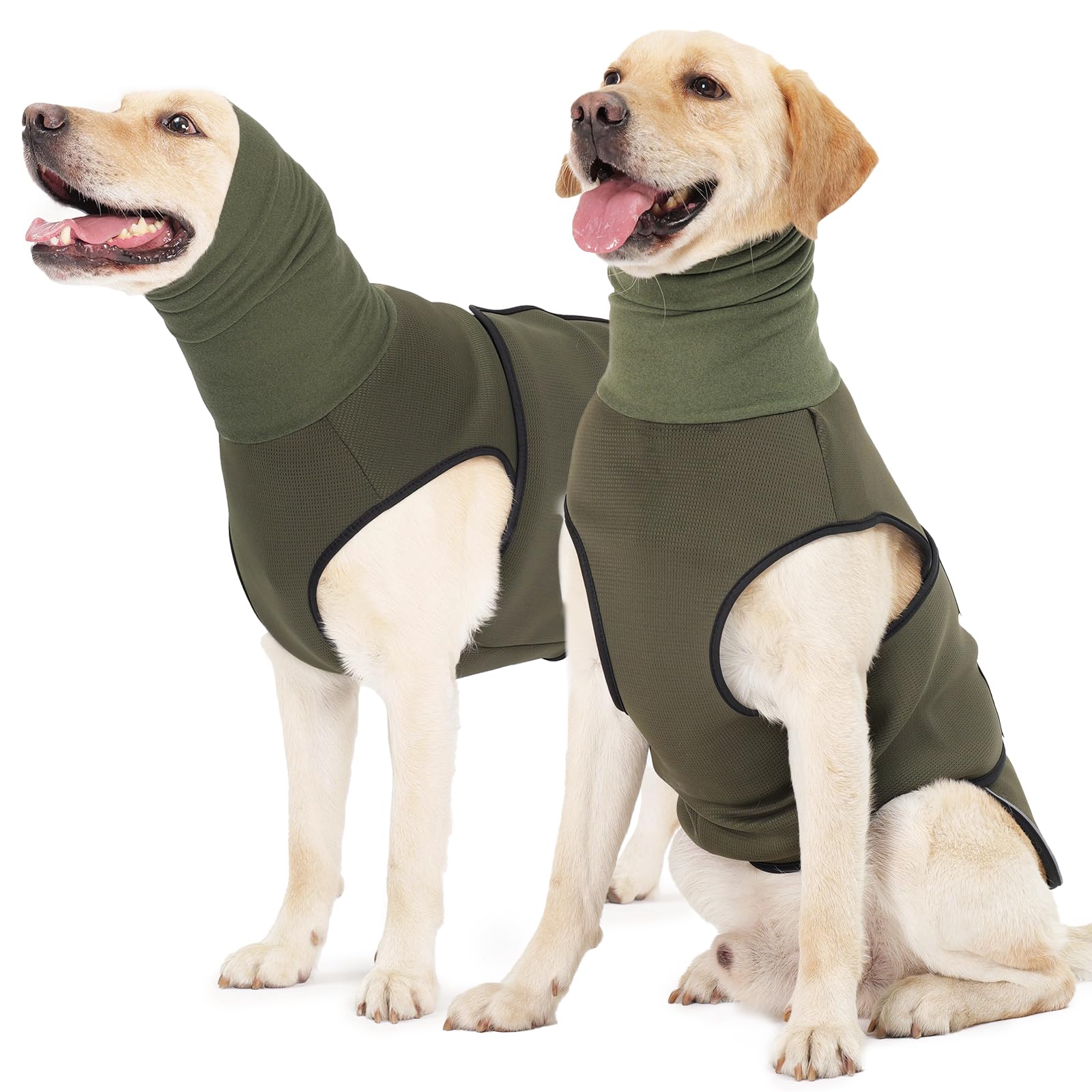 Rozkitch Dog Anxiety Vest Hoodie With Head Cover, Jacket For Noise Block & Ear Protection, Calming Coat For Travel & Vet Visits 