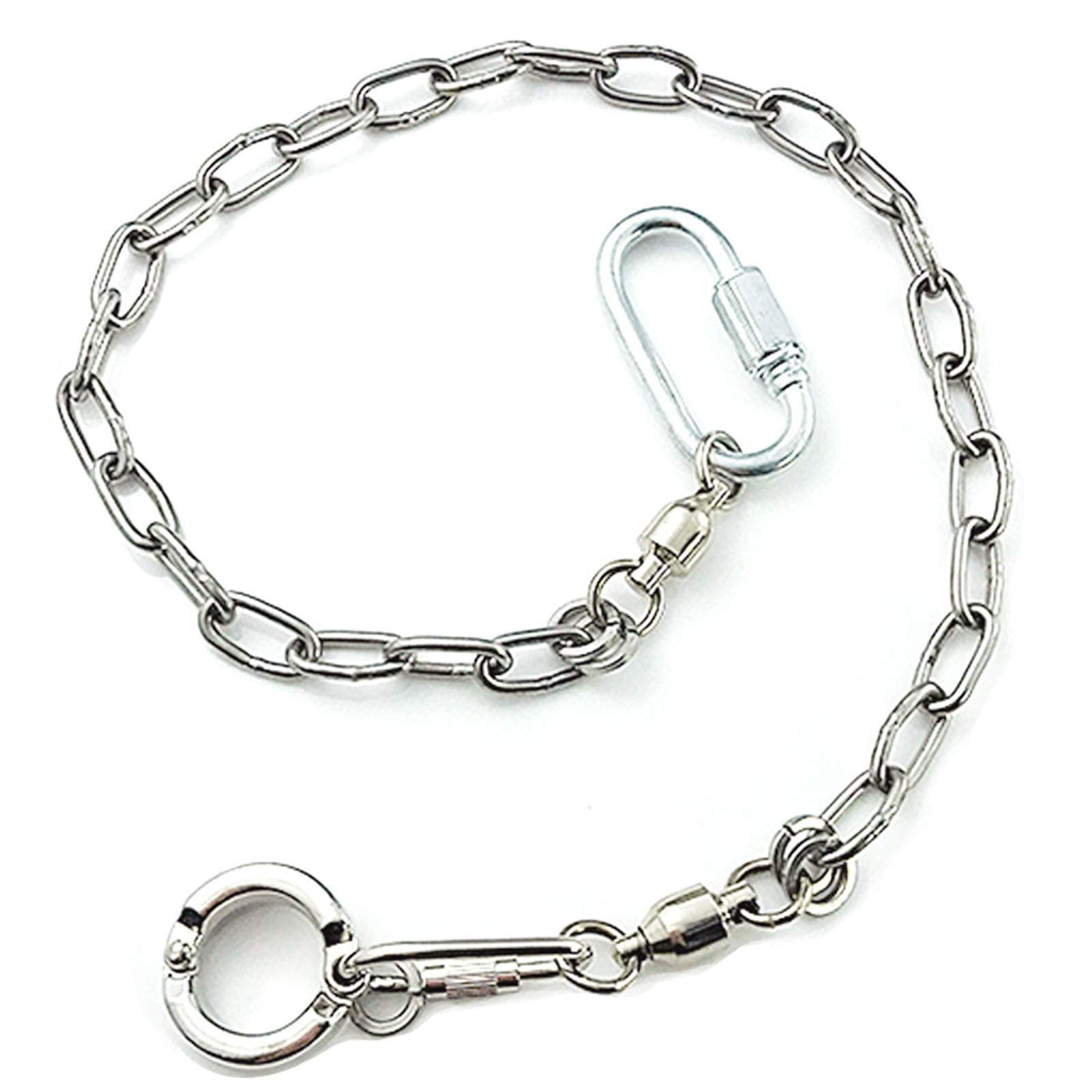 Ebamaz Pet Bird Leash Parrot Foot Chain Stainless Steel 304 Anklet Ring (Model 15, 14.5Mm)