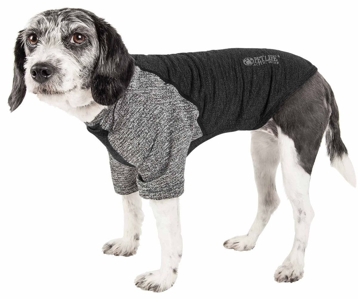 Pet Life ® Active 'Hybreed' Dog Fitness and Yoga Pet T-Shirt Dog Clothes - Performance Dog T-Shirt with 4-Way-Stretch, Reflective and Quick-Dry Technology - Summer Dog Shirts