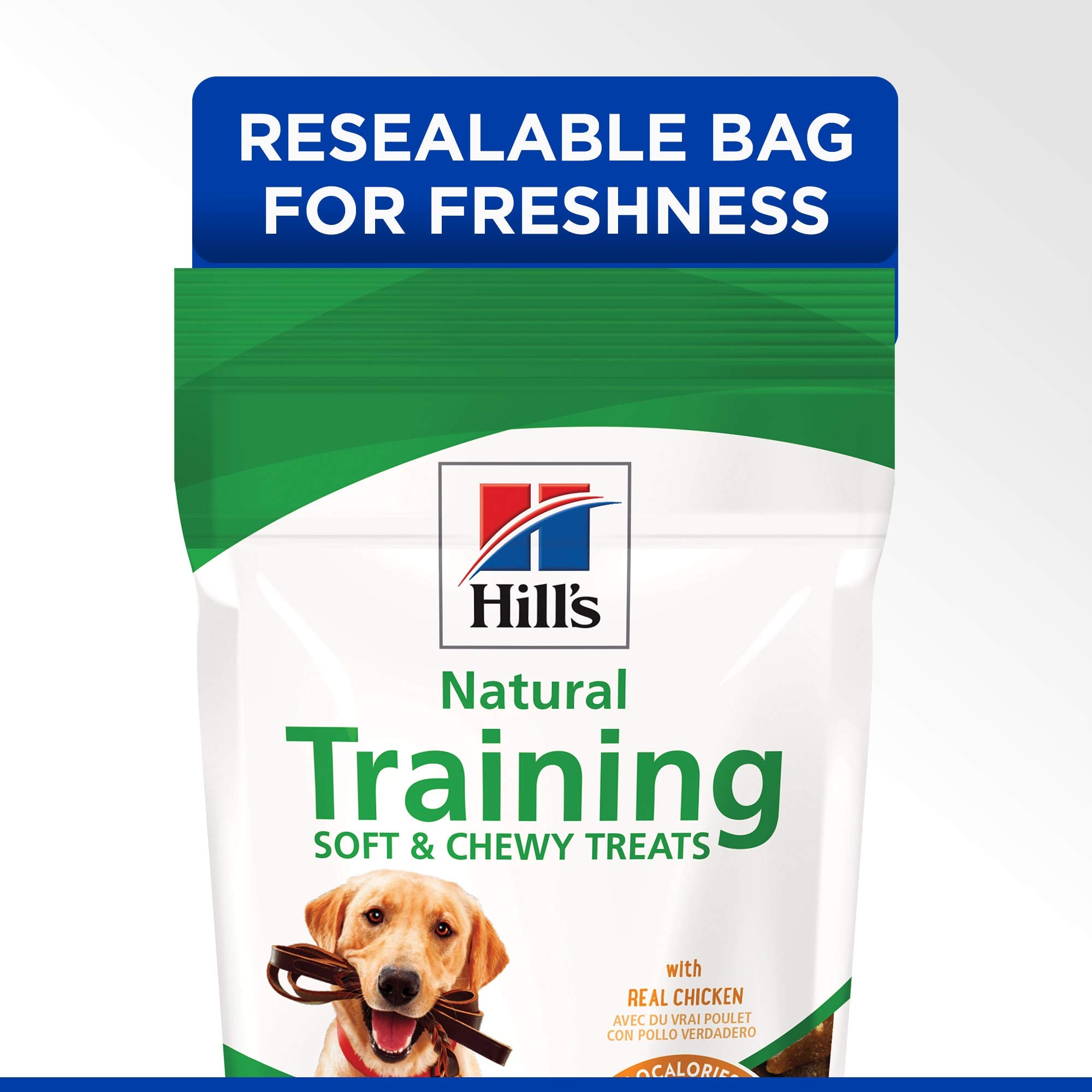 Hill's Natural Dog Treats, Soft & Chewy Chicken Flavor, 3 oz Bag, All Life Stages, Model 1879, White
