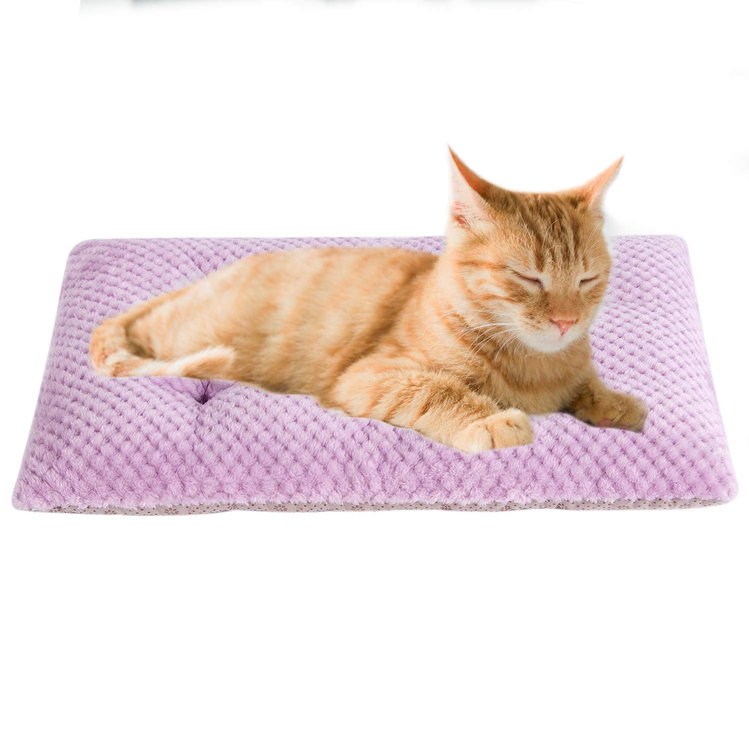 Wonder Miracle Fuzzy Deluxe Pet Beds, Super Plush Dog Or Cat Beds Ideal For Dog Crates, Machine Wash & Dryer Friendly (15' X 23', S-Lavender)
