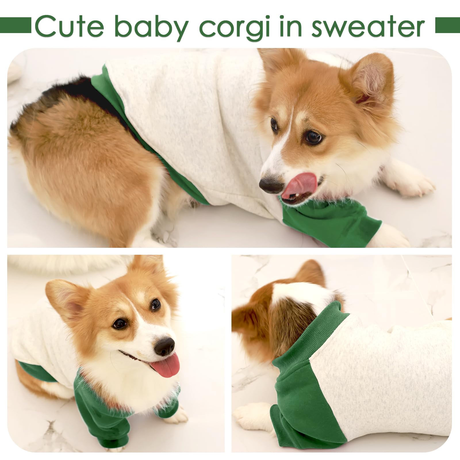 Fuamey Fleece Sweater For Large Dogs, Pullover Sweatshirt, Winter Clothes For Boy Girl Dogs, Thickening Warm Apparel, Cold Weath