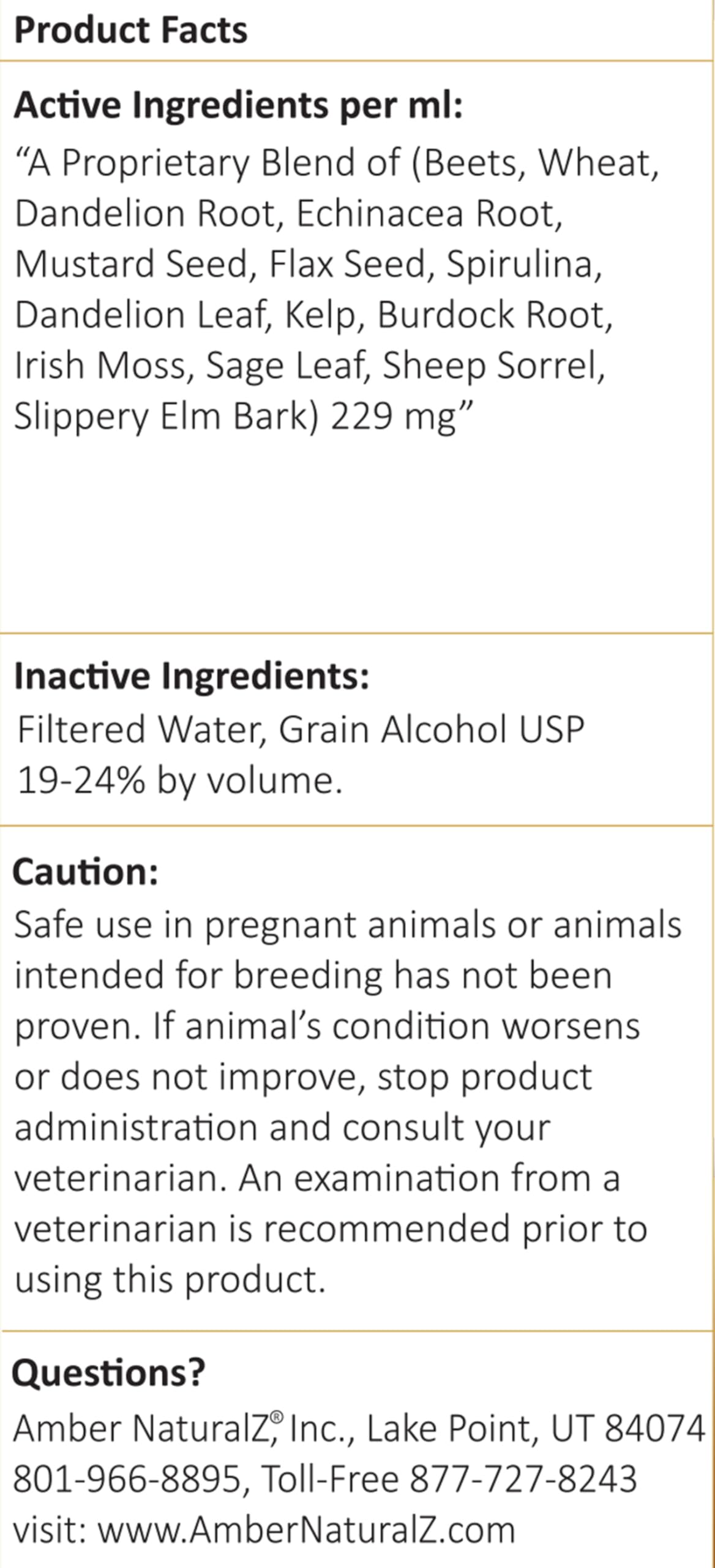 AMBER NATURALZ Radox Blood Support Herbal Blend for Dogs, Cats, Birds, Guinea Pigs, and Rabbits | Herbal Pet Supplement for Circ