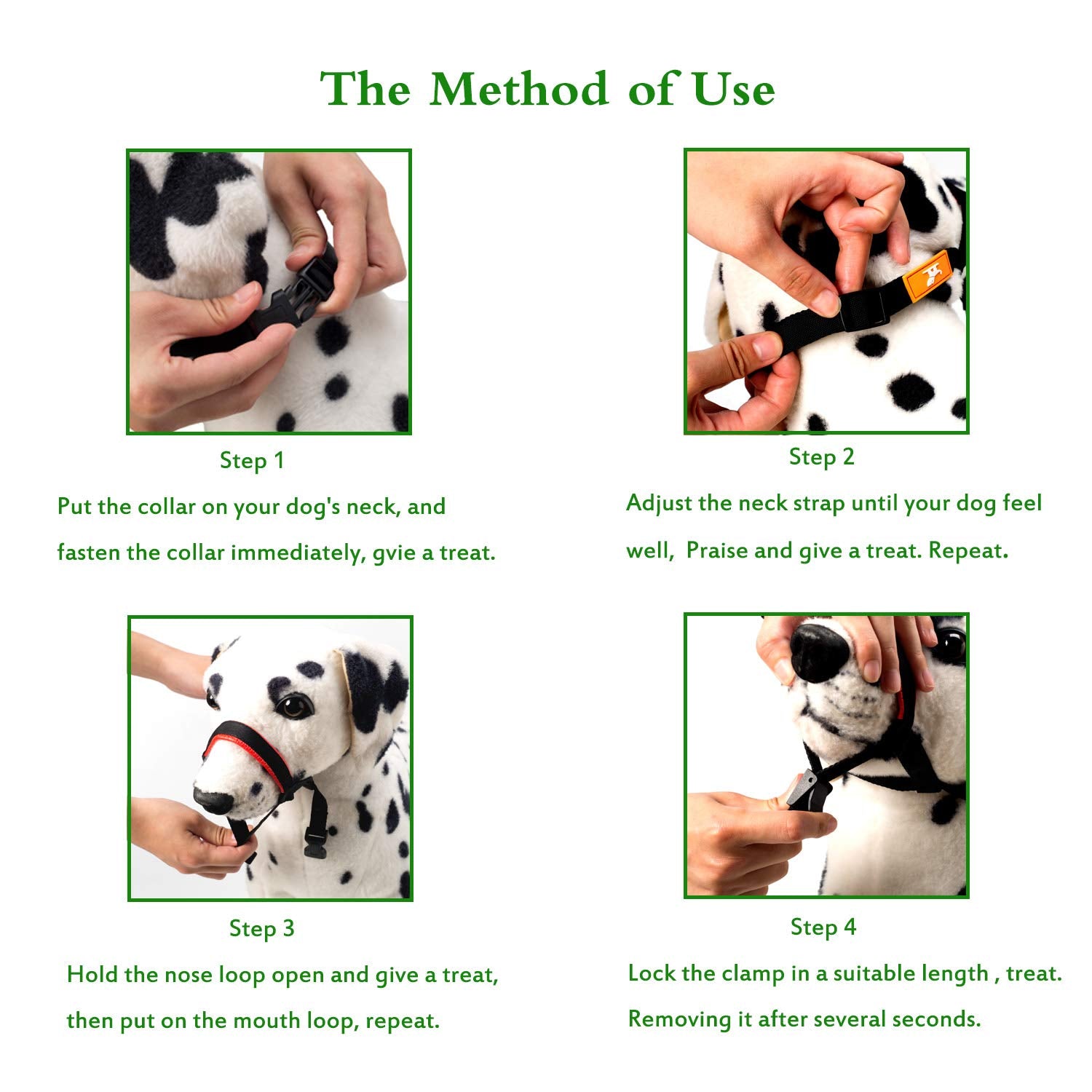 Wintchuk Dog Head Collar, Fabric Padded Head Collar For Dogs To Prevent Pulling, Head Leash For Small Medium Large Dogs Walking(S,Lake Blue)