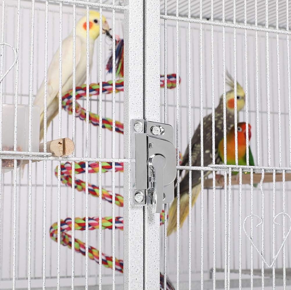 Yaheetech 69   Extra Large Bird Cage Metal Parrot Cage w/Detachable Stand for Mid-Sized Parrots Cockatiels Conures Parakeets L