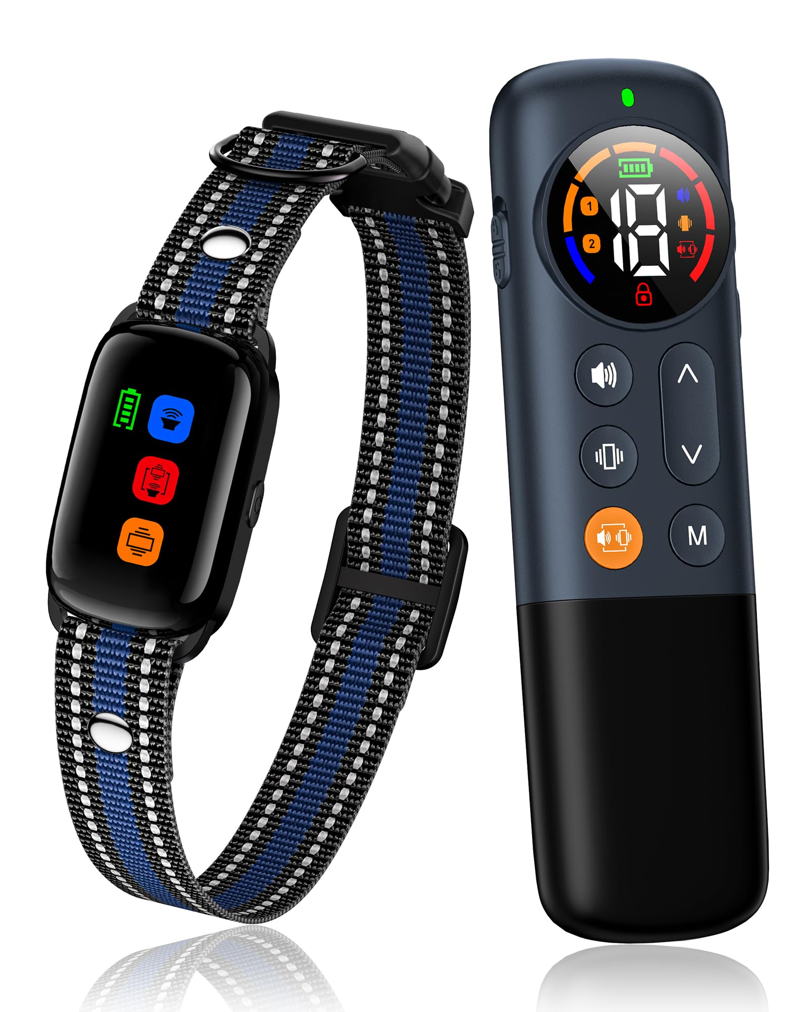 No Shock Dog Training Collar Vibrating Dog Collar With Remote 2000Ft, Beep And Vibration Collar For Dogs 10-120Lbs, Waterproof |