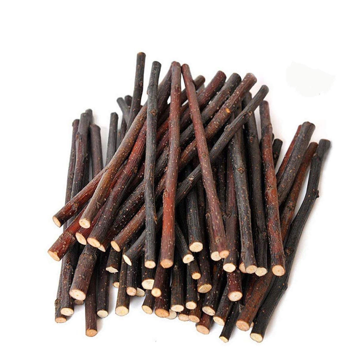 Organic Apple Sticks for Rabbits Wood Tree Branches Pet Snacks Chew Toys Branch for Guinea Pigs Chinchilla Squirrel Bunny Hamste