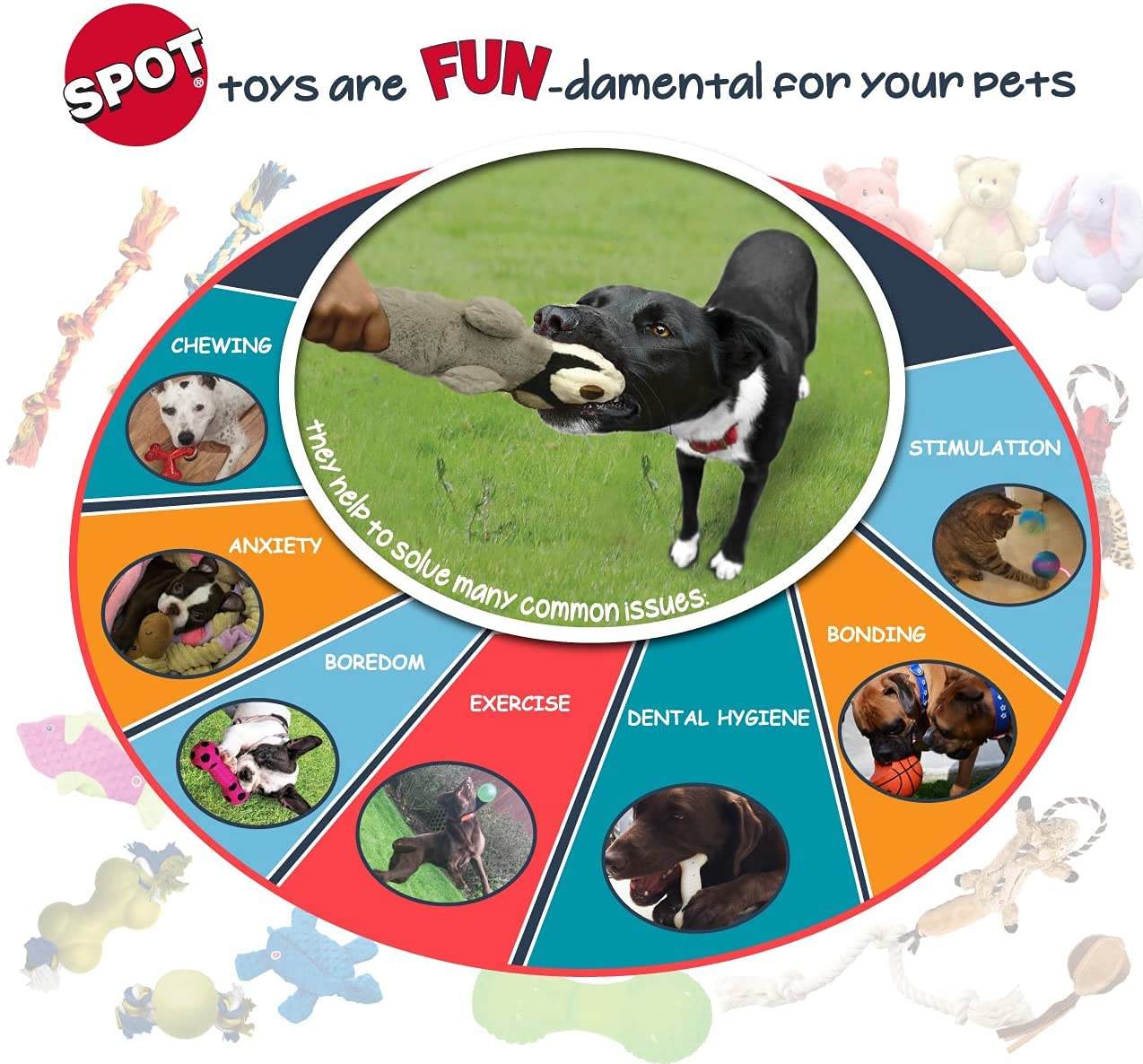 Ethical Pet Plush Soccerball Dog Toy [Set Of 3]3, For Small Breeds