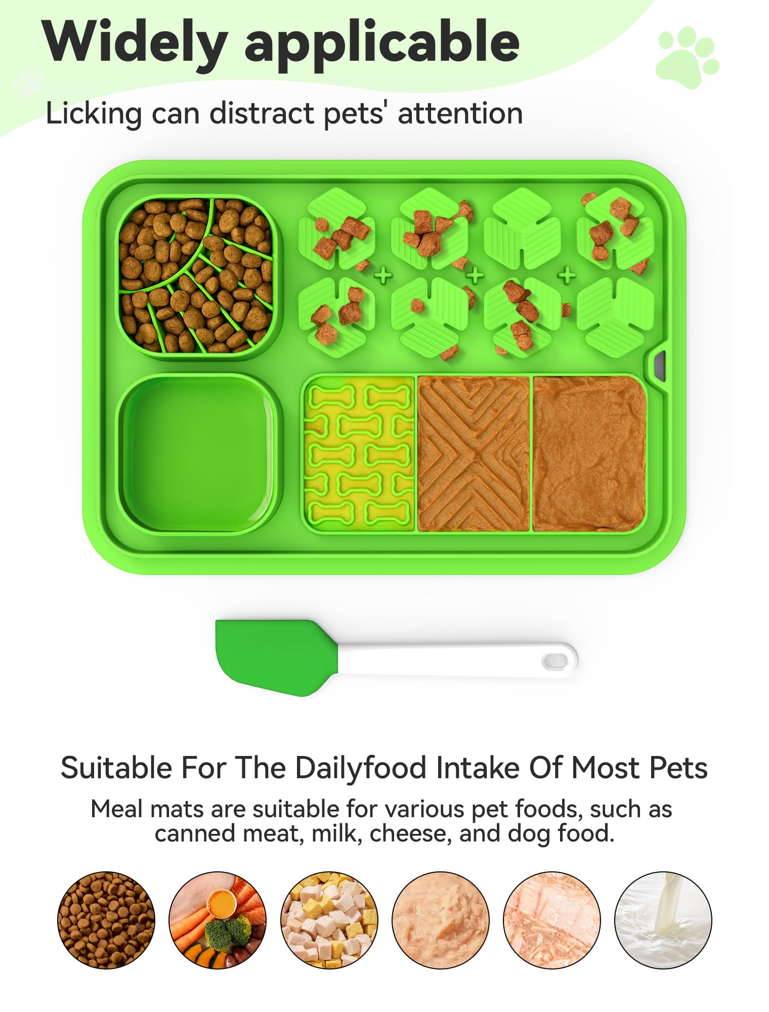 Lick Mat for Dogs,Slow Feeder Bowl for Dogs and Cats, Silicone Lick Mat & Snuffle Mat - Interactive Puzzle Feeder to Slow Eating