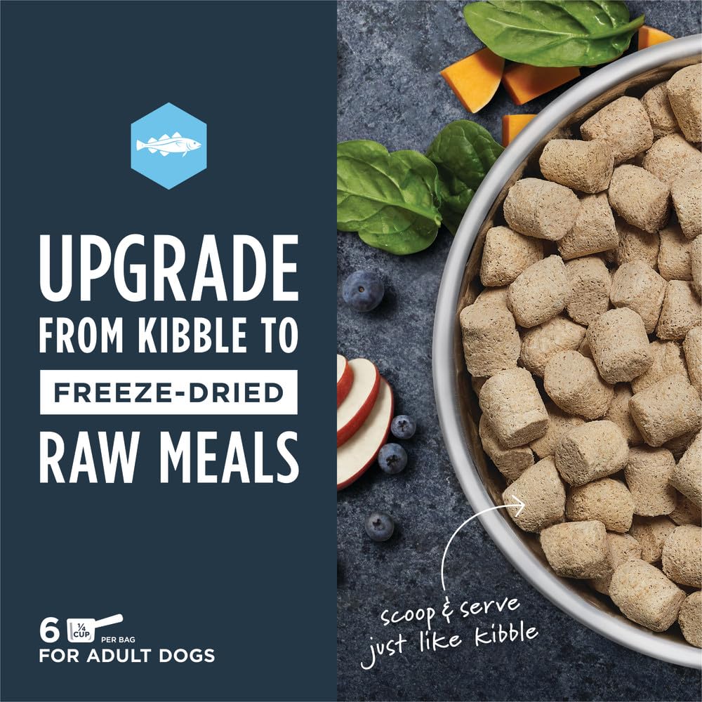Instinct Raw Meals Freeze-Dried Pollock Dog Food, 3 oz. Bag