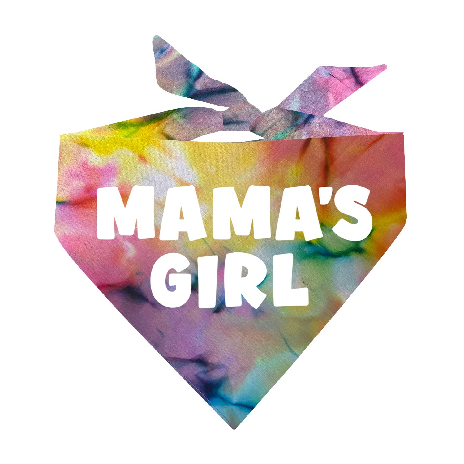 Mama'S Girl Dog Bandana | 100% Cotton For Mom | Valentine'S Day | Prop Photoshoot | Rainbow Scrunch, One Size (949)