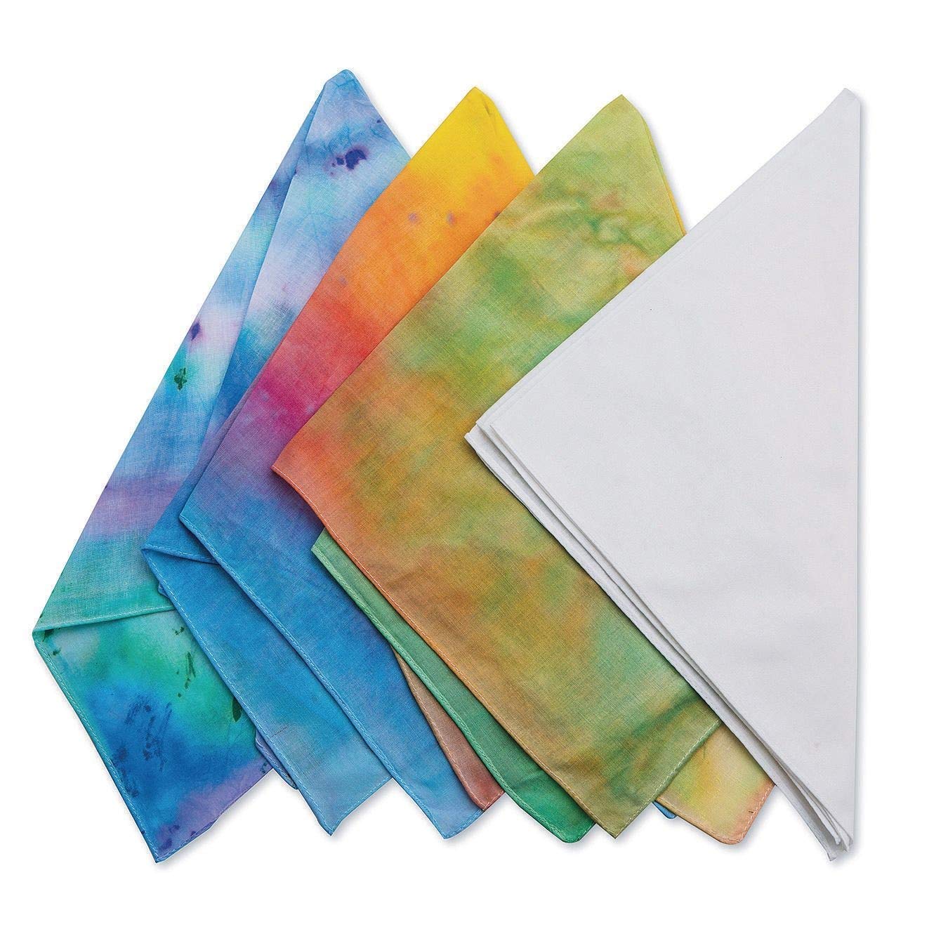 S&S Worldwide White Bandanas (Pack of 12) - 21.5'' Square - 100% Cotton Versatile Scarves