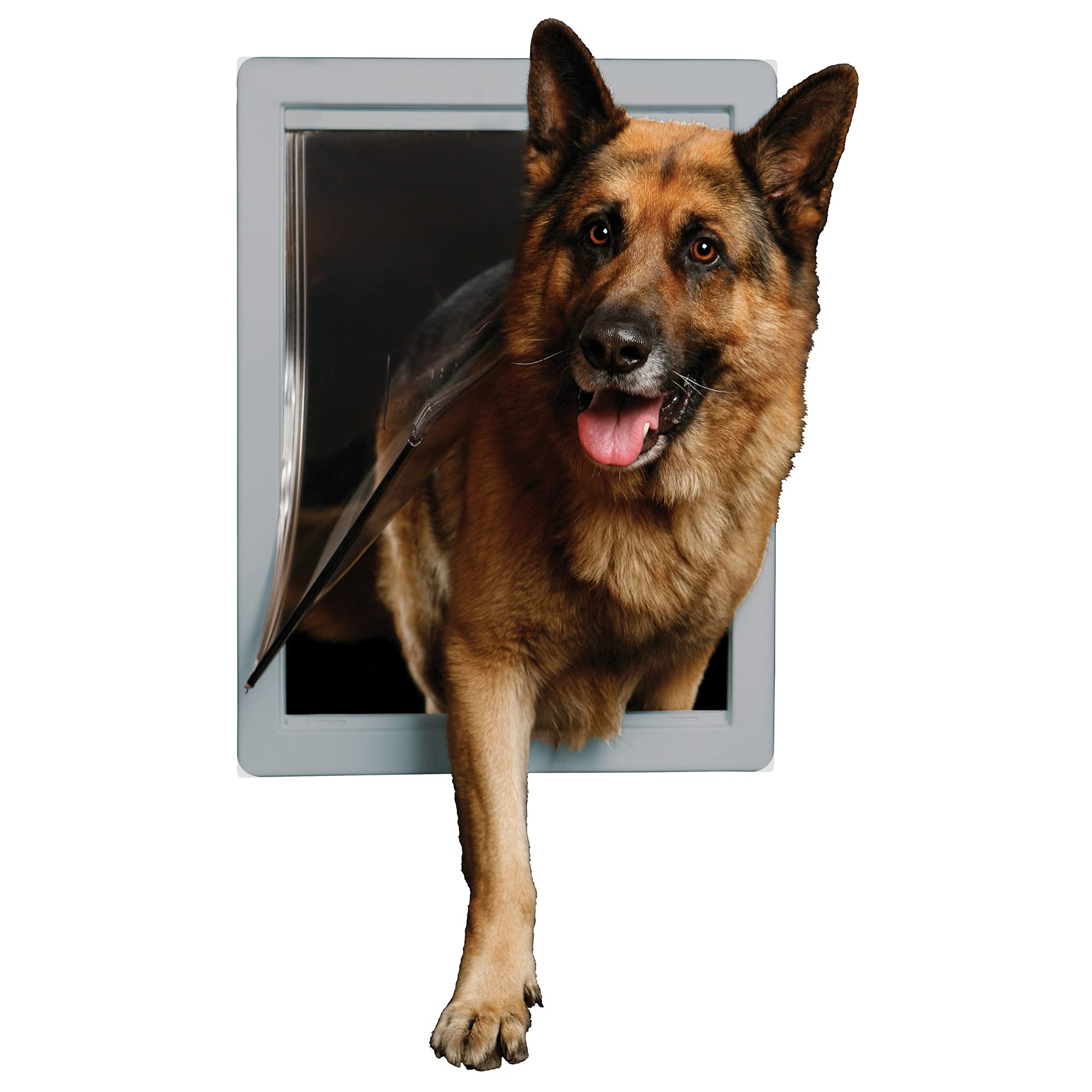 Ideal Pet Products Designer Series Plastic Pet Door With Telescoping Frame, Super Large, 15' X 20' Flap Size