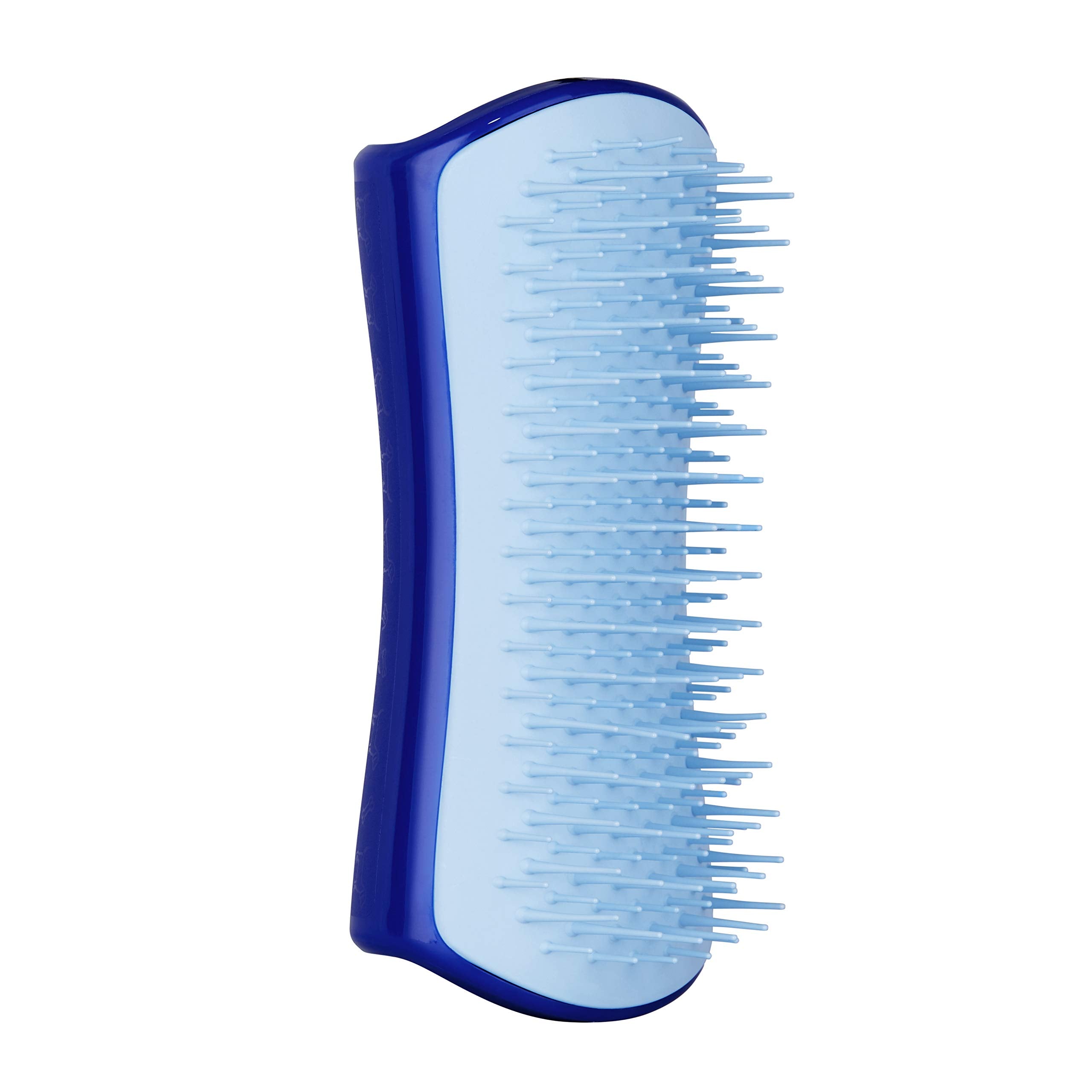 Tangle Teezer | Pet Teezer | Small De-Shedding And Dog Grooming Brush | Dry Brush Or Dog Bath Brush | Navy & Sky Blue