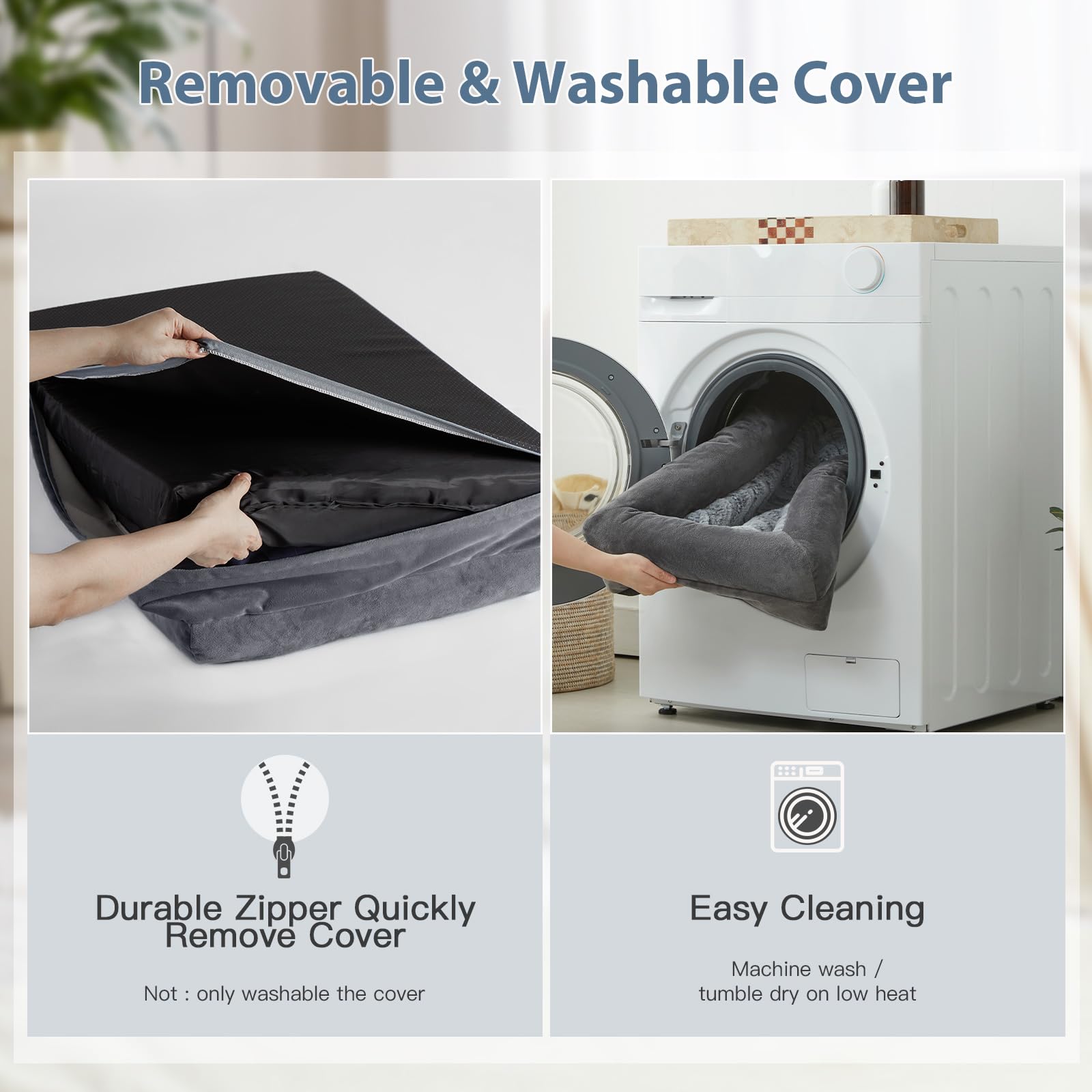 Wnpethome Orthopedic Dog Beds Large Sized Dog, Extra Large Waterproof Dog Couch With Removable Washable Cover & Anti-Slip Bottom