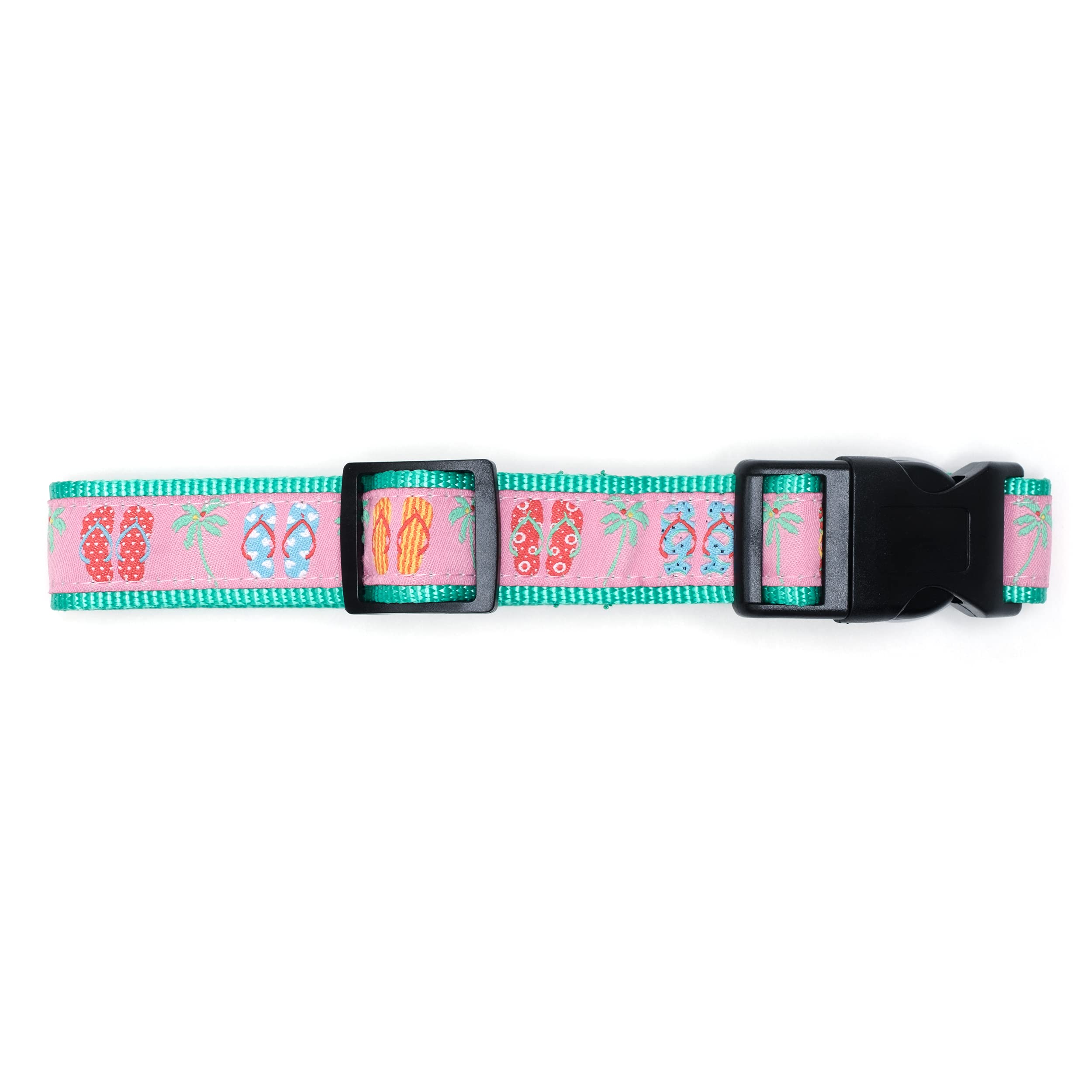 The Worthy Dog Flip Flops Dog Collar, Adjustable And Comfortable Nylon Pets Collar With Strong Quick Release Buckle Fits Medium