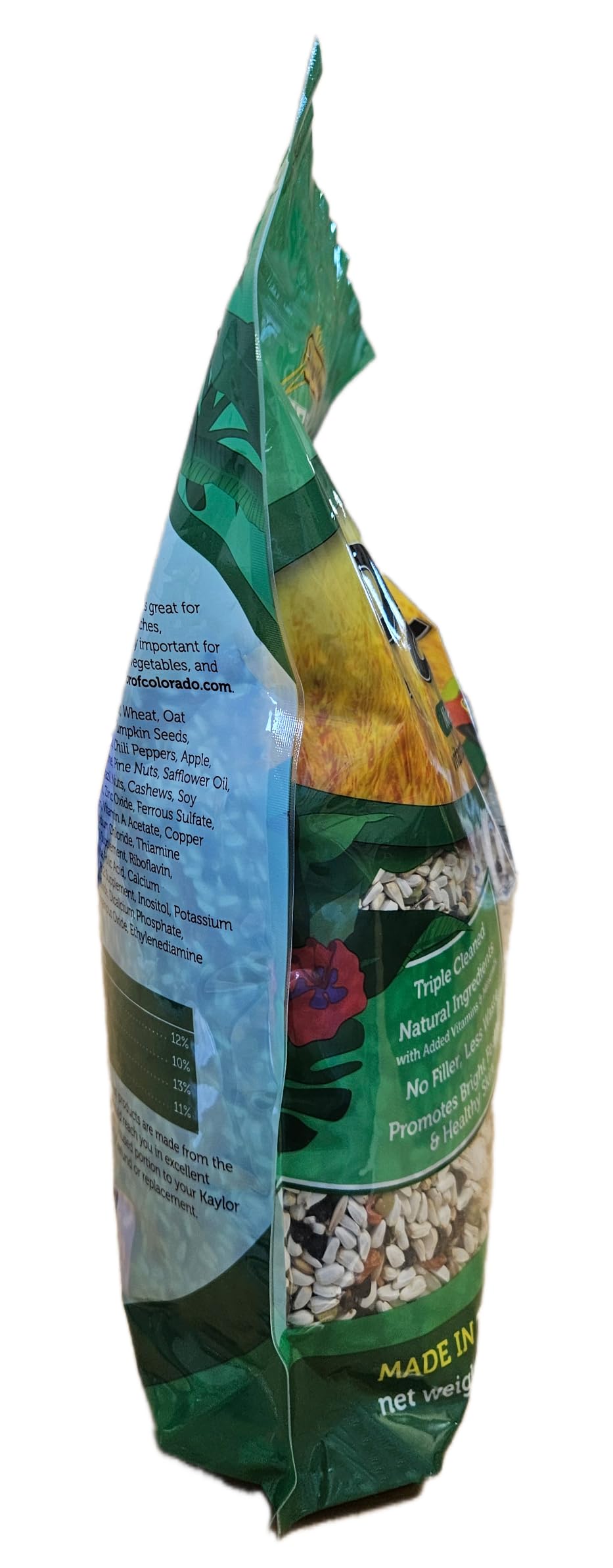 Sweet Harvest Parrot Bird Food (No Sunflower Seeds), 4 lbs Bag - Seed Mix for a Variety of Parrots