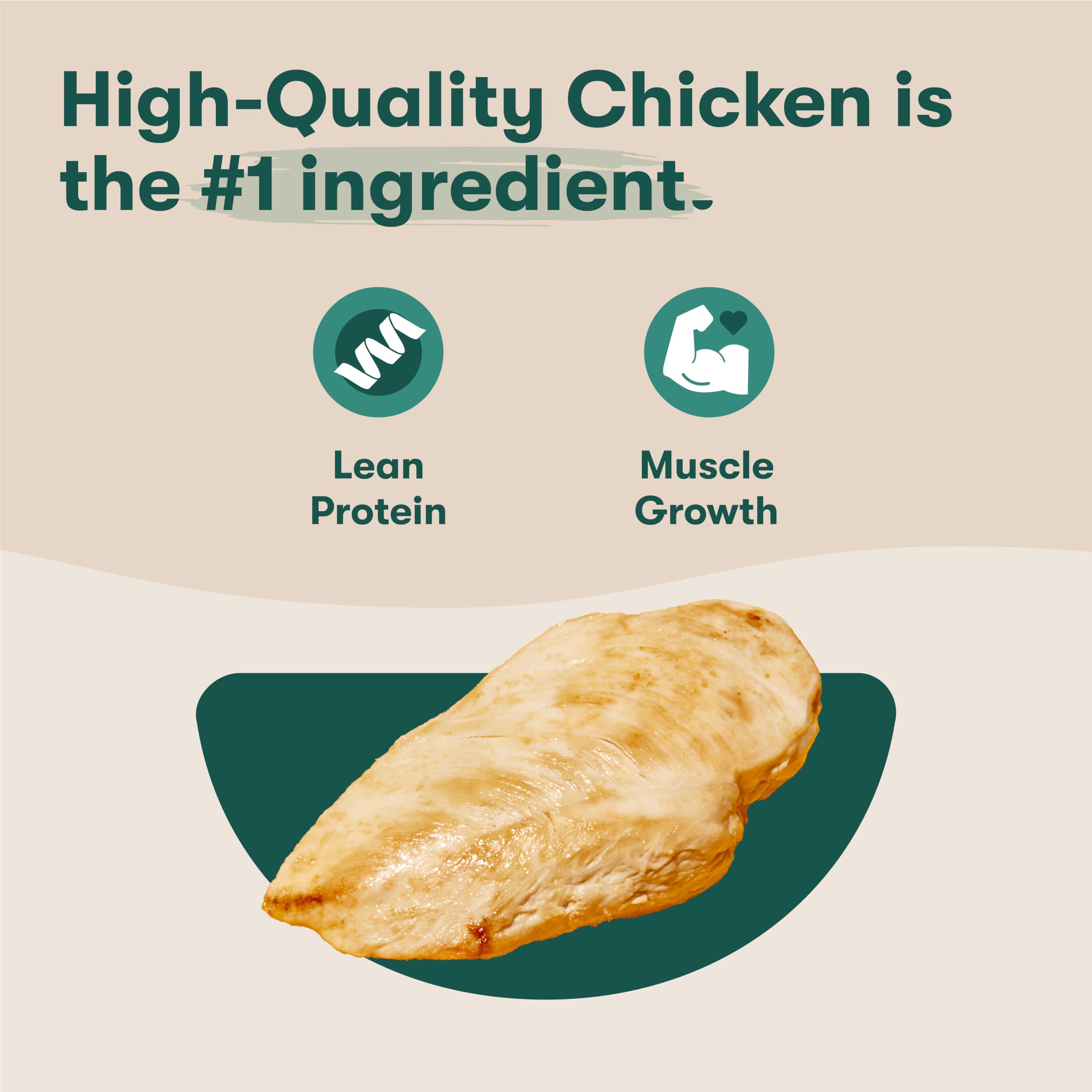 Jinx Chicken Wet Dog Food Topper, Mix with Dry Dog Food, Made with Real Chicken, Bone Broth & Brown Rice, No Fillers, Puppy, Adu