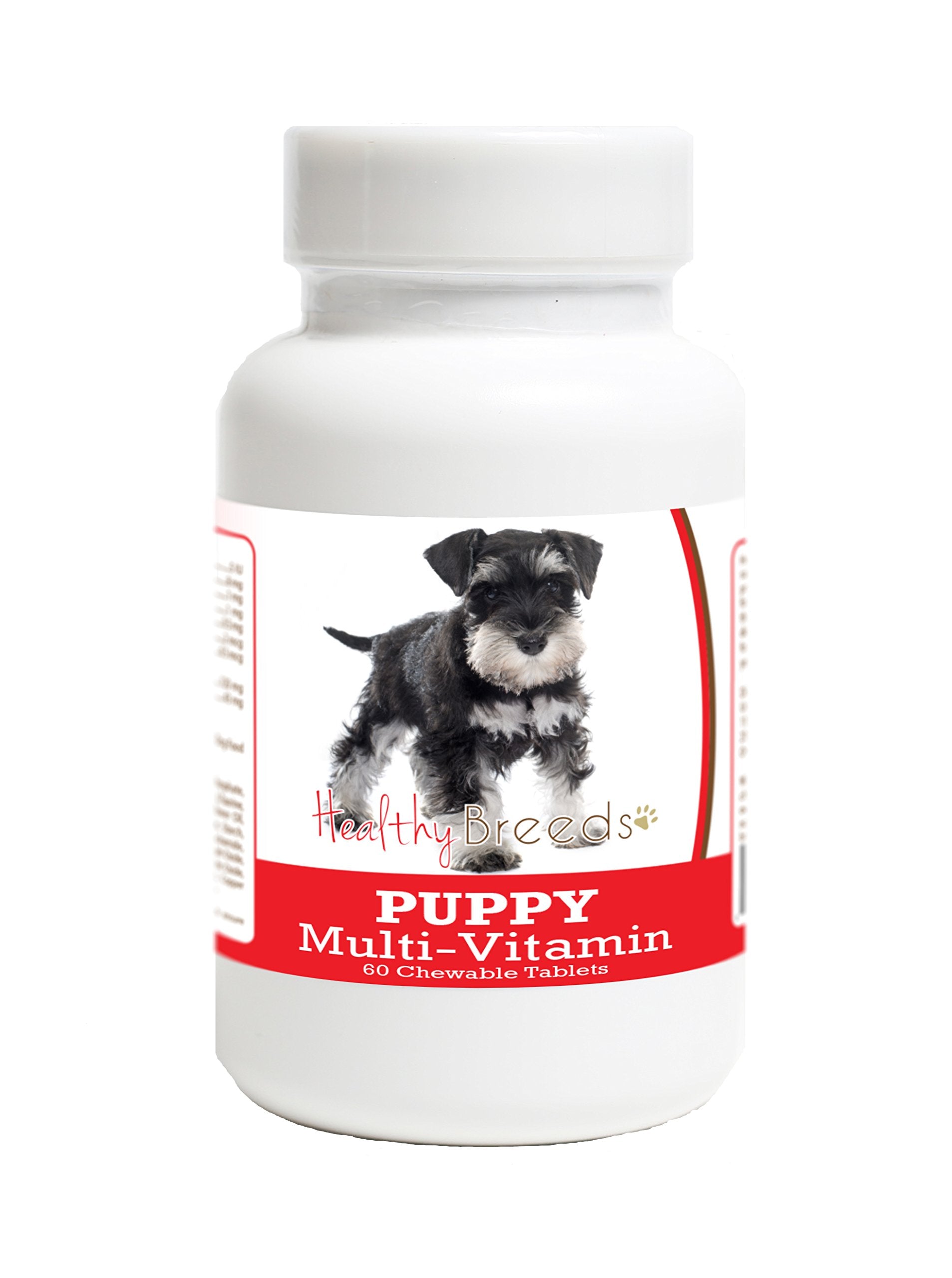 Healthy Breeds Standard Schnauzer Puppy Dog Multivitamin Tablet 60 Count