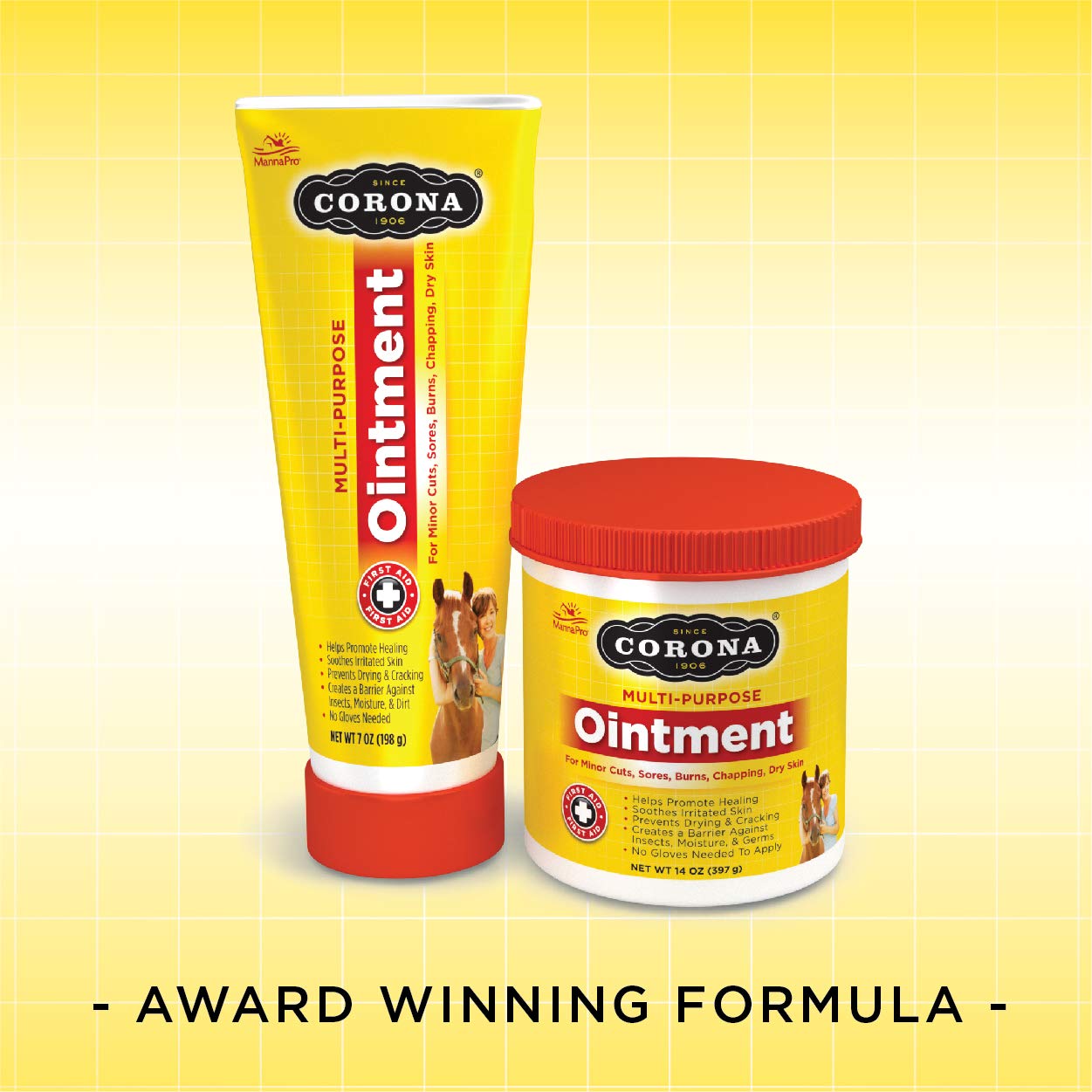 Corona Ointment for Horses | Lanolin-Based Formula Helps Sooth Irritation | 14 Ounces