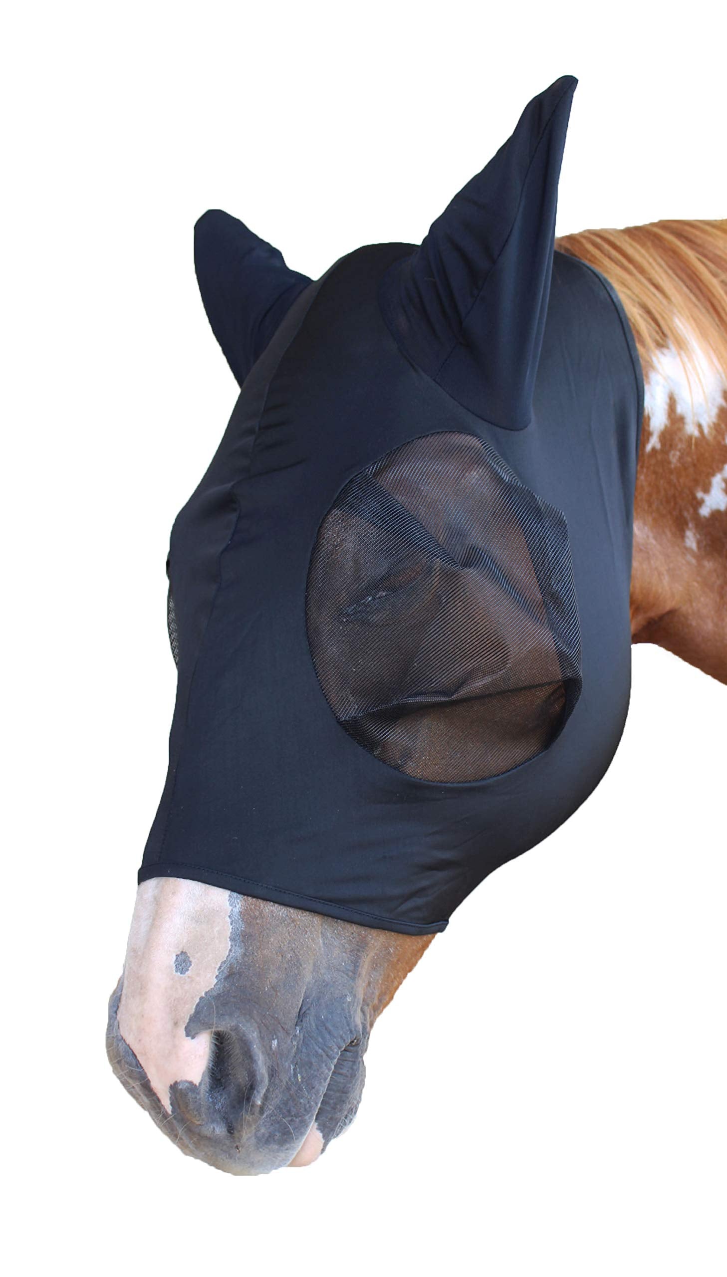 Equine Horse FlyMask Summer Spring Airflow Mesh Scrim 732117BK-F