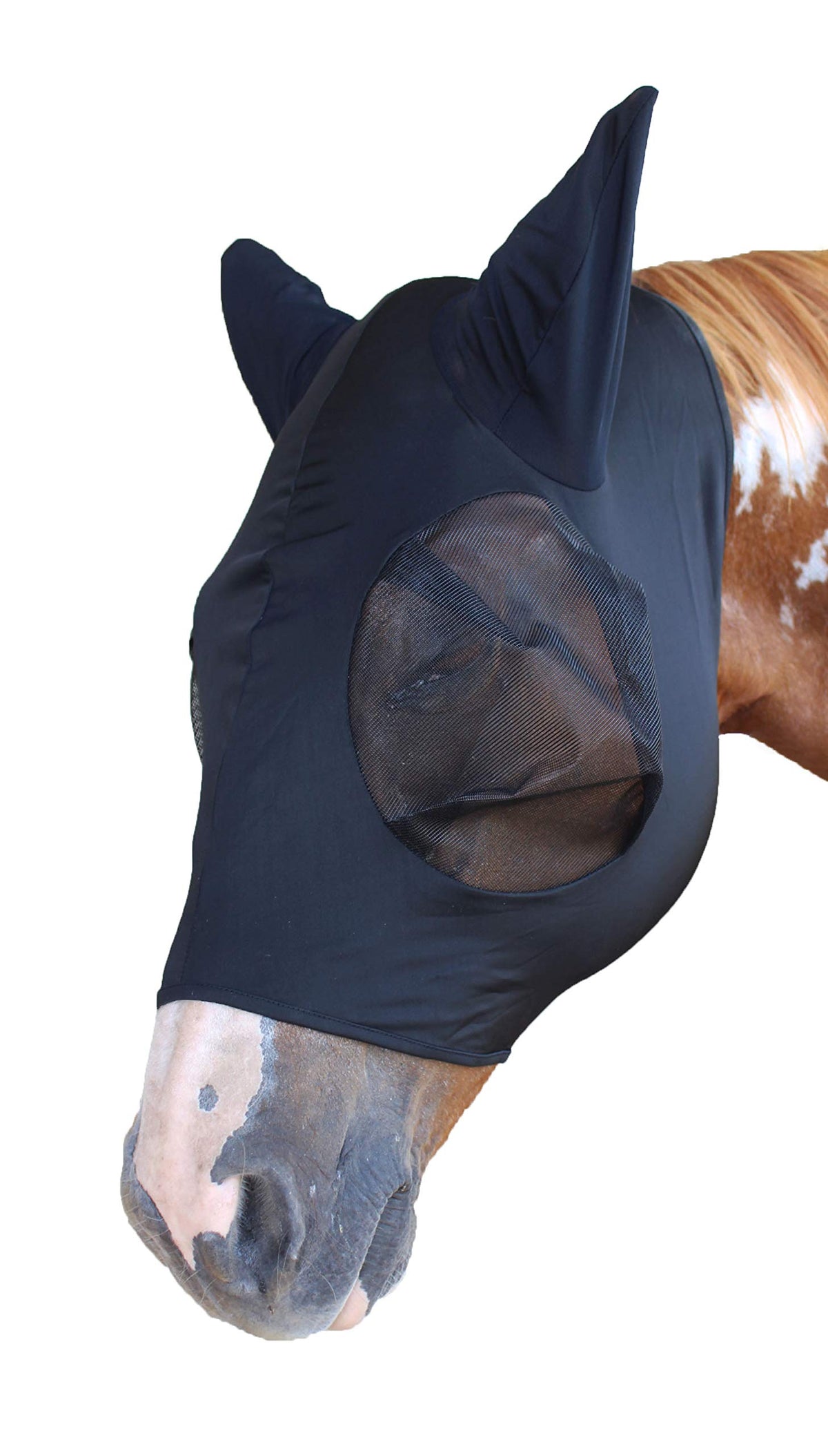 Equine Horse FlyMask Summer Spring Airflow Mesh Scrim 732117BK-F