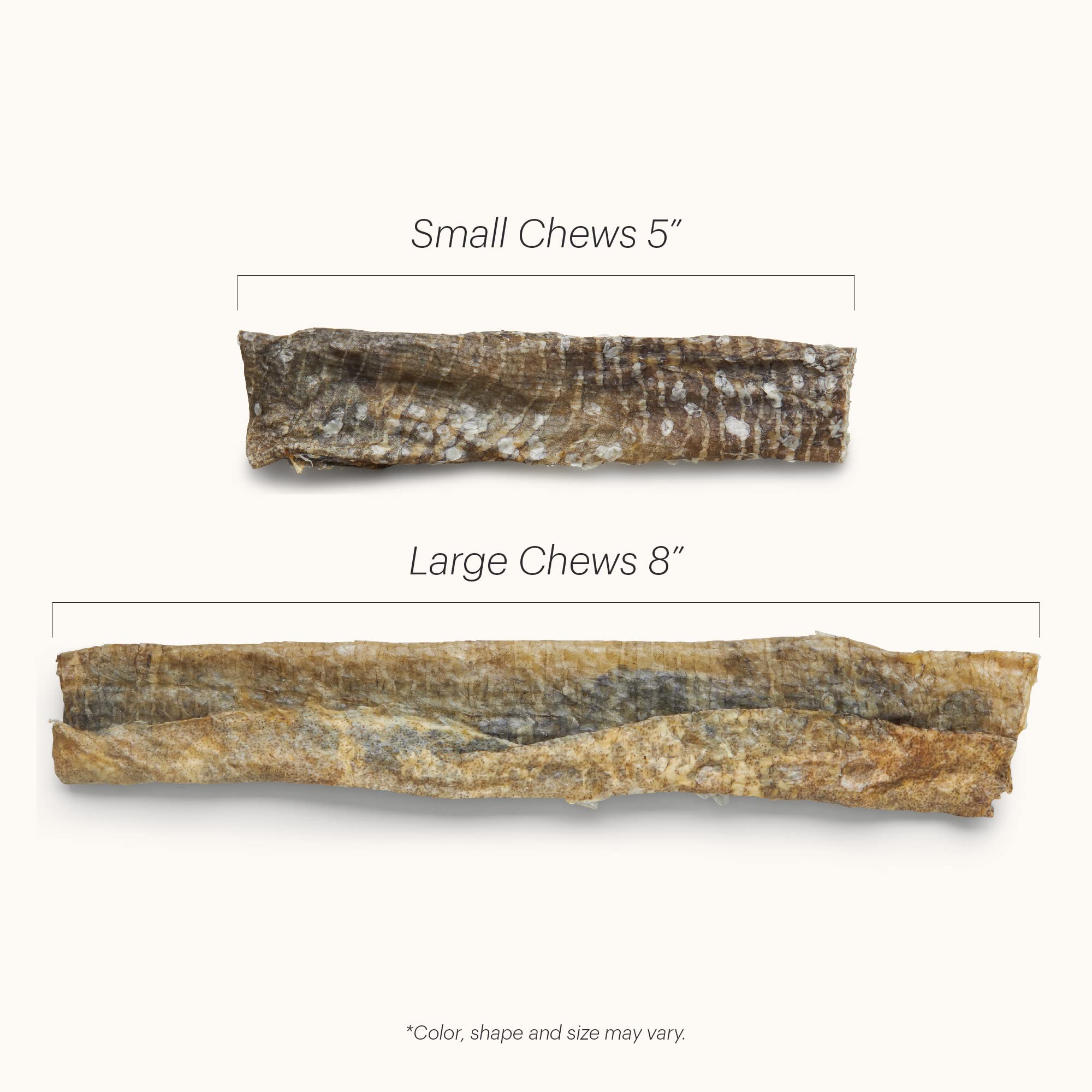 The Honest Kitchen Ocean Chews Crispy Cod Fish Skins Dog Treats, 2.75 oz (Beams)