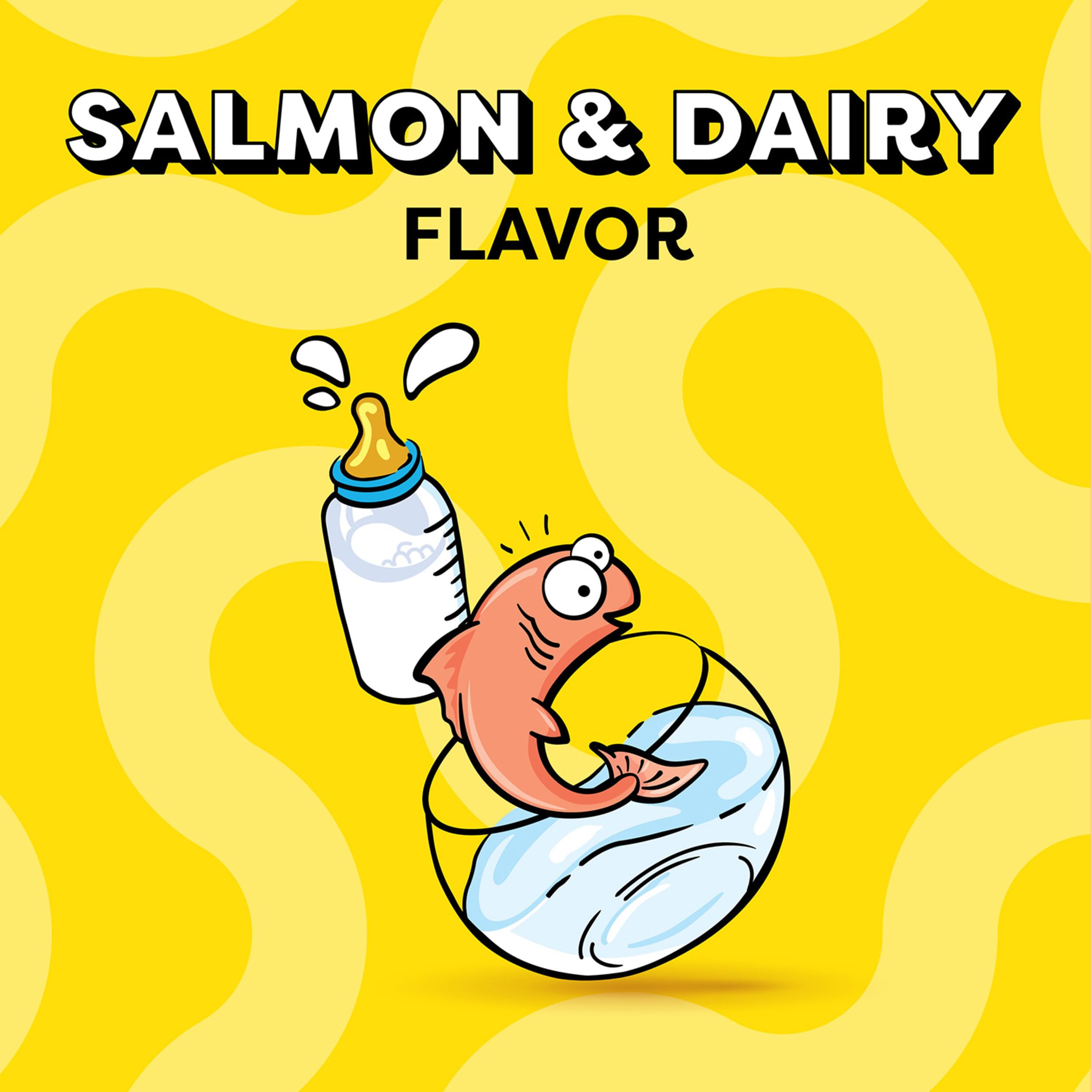 Temptations Kitten Treats, Salmon & Dairy, Crunchy and Soft Treat, 6.3 oz. (Pack of 10)