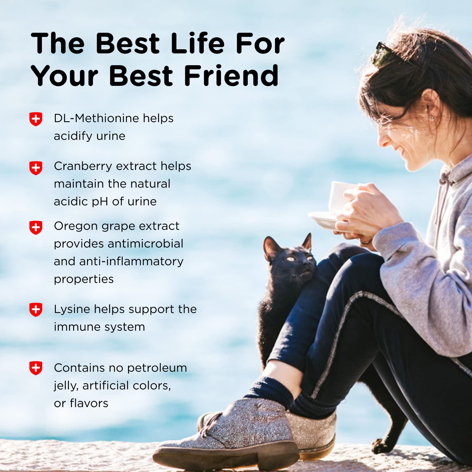 Nutri-Vet Uri-Ease Paw Gel for Cats, Probiotic & Prebiotic Kitten Supplies, Cranberry Supplement, Immune Support Supplement, Cat