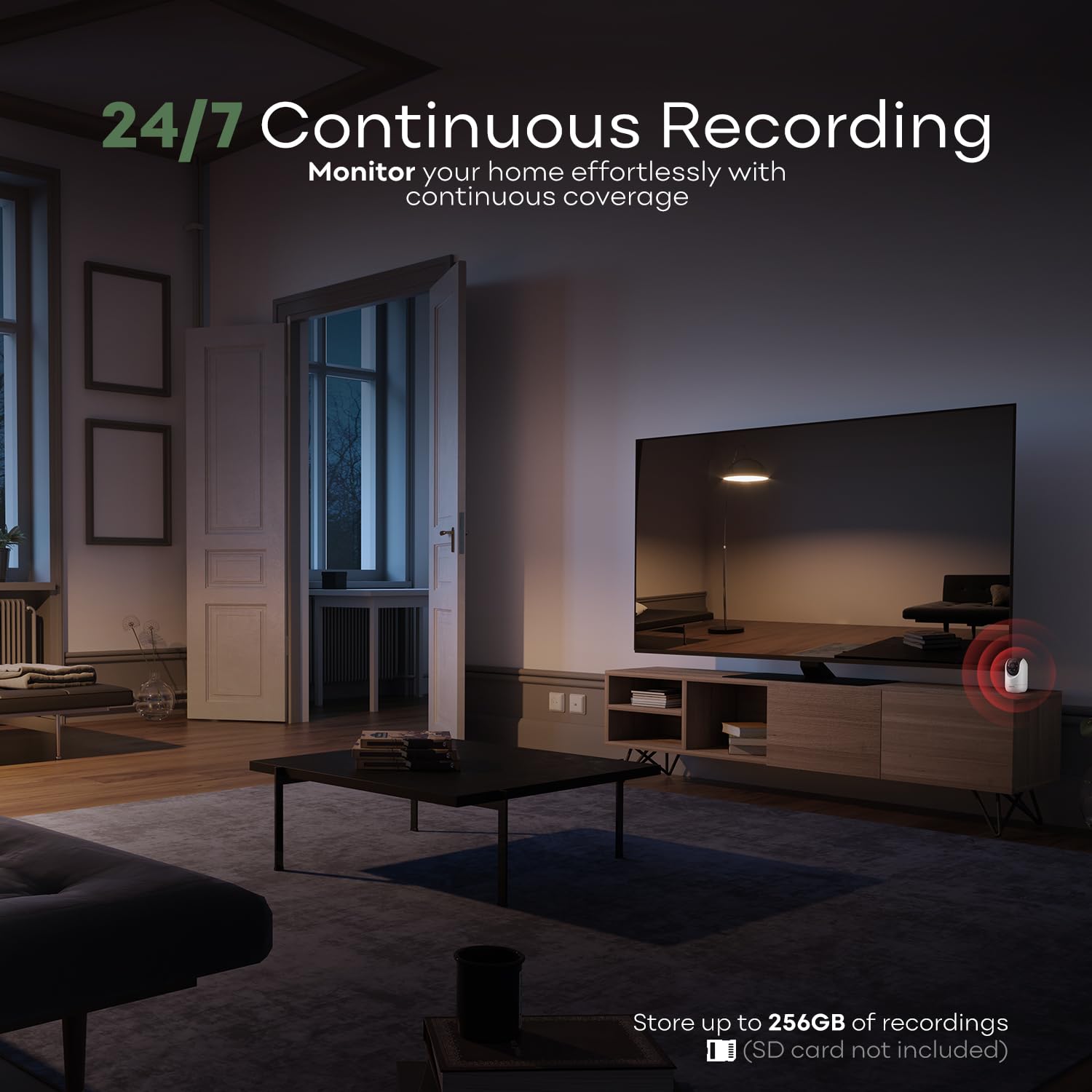 Adomii Audio Security Camera - Easy To Set (Indoor)