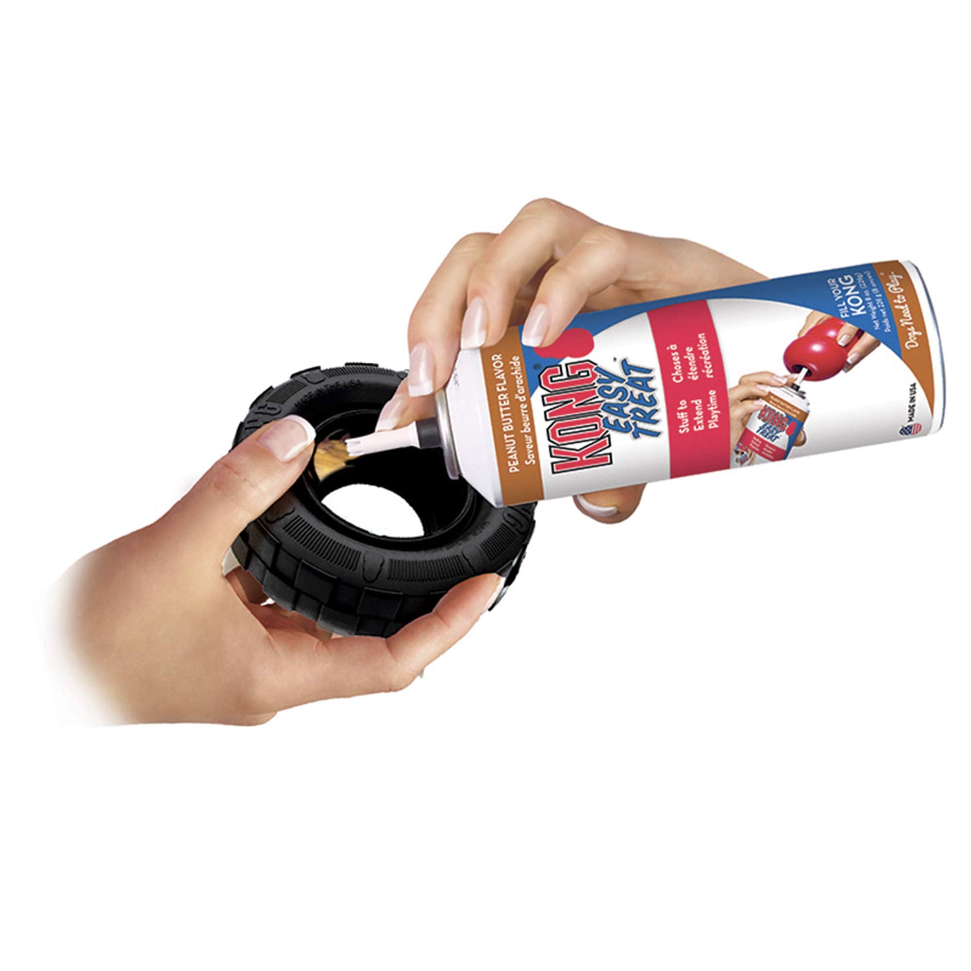 Kong Extreme Tires - Kong'S Most Durable Natural Rubber Chew & Fetch Toy - Treat Dispenser Dog Tire Toy - Pet Supplies For Outdoor & Indoor Play - For Medium/Large Dogs