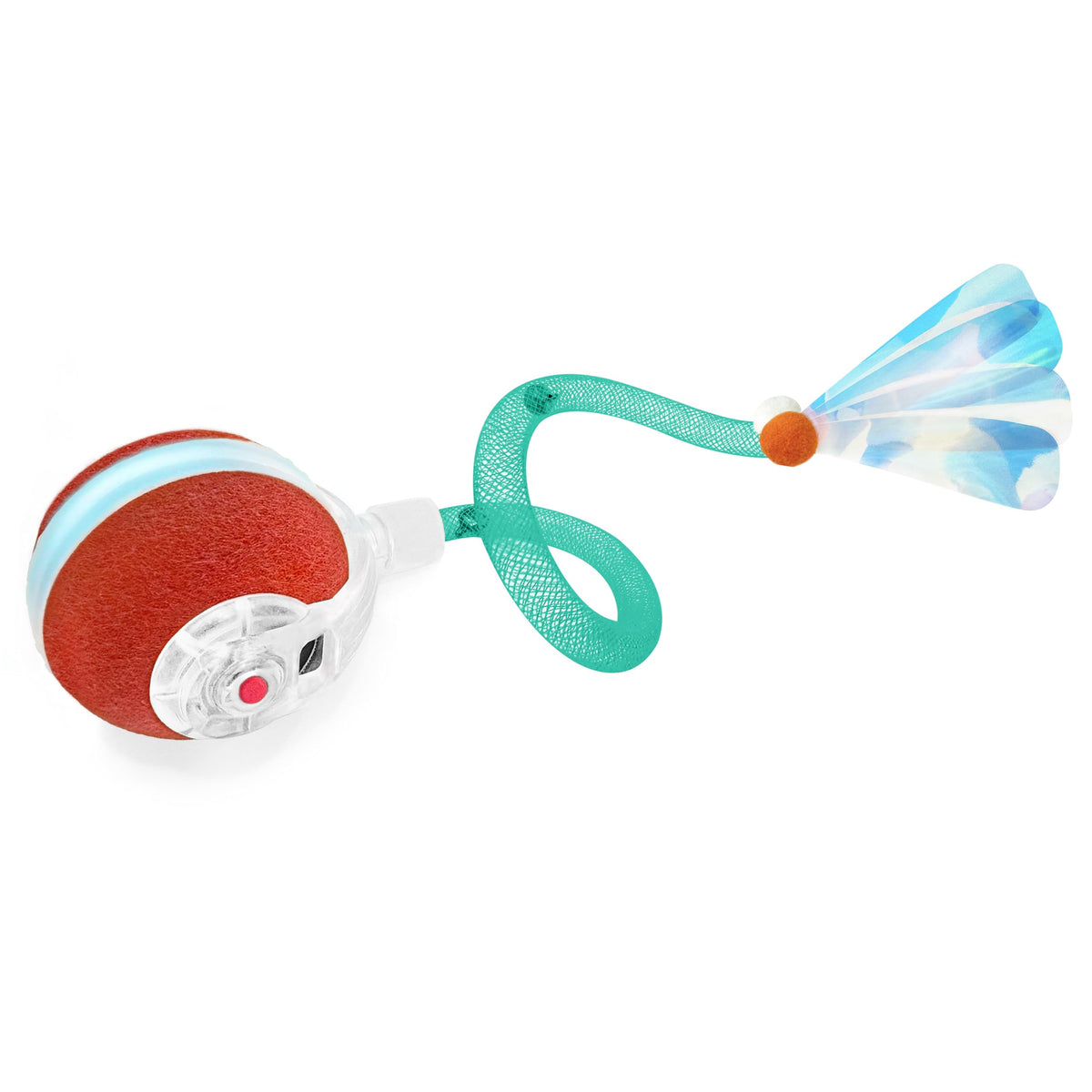 Jkanti Interactive Cat Toys For Indoor Cats,The 3Rd Generation Agile Moving Cat Ball With Elastic Mesh Tail,Automatic Kitten Toy
