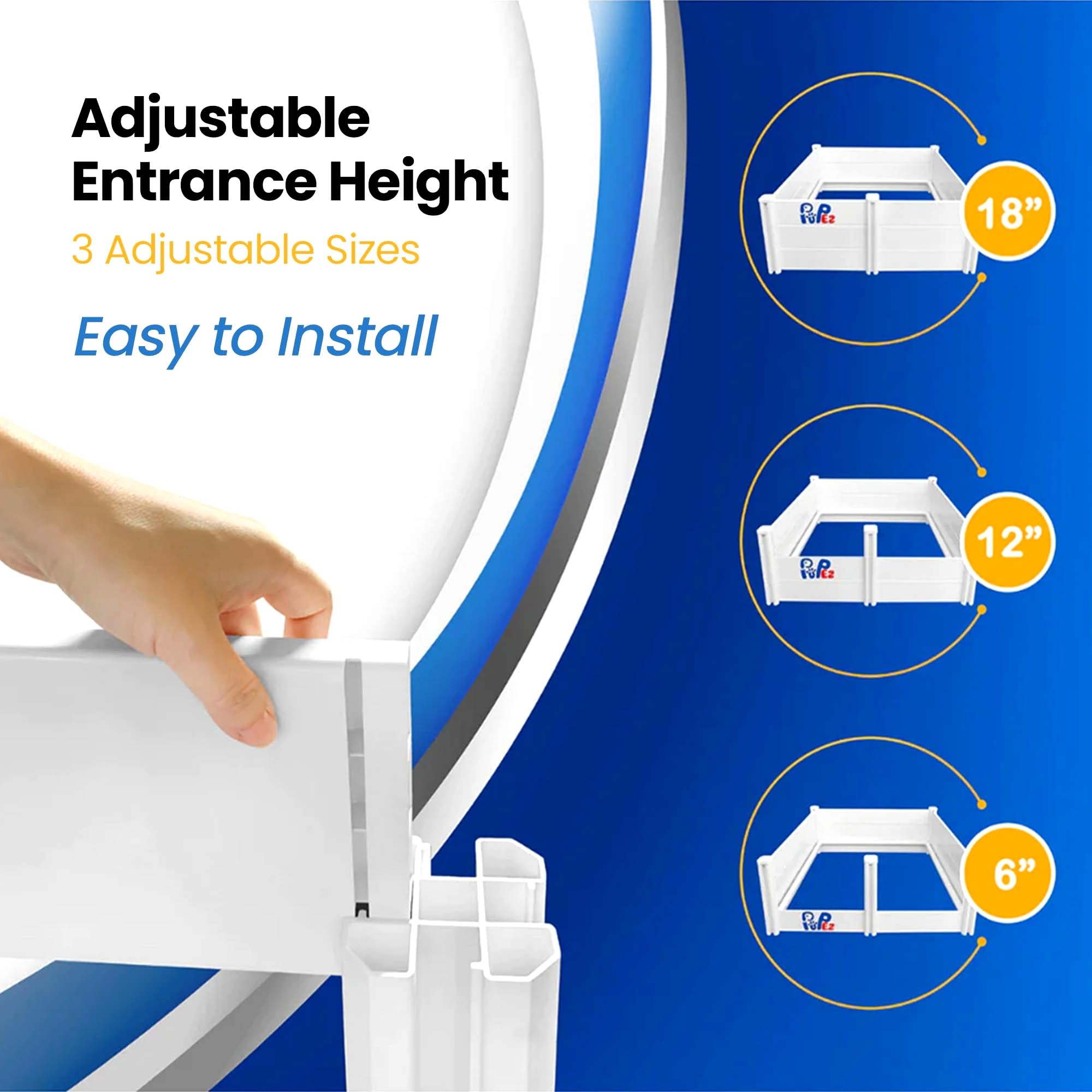 PUPez Whelping Box - 48x48x18 - Whelping Bed, Pen for Puppies, Large Breed Dogs
